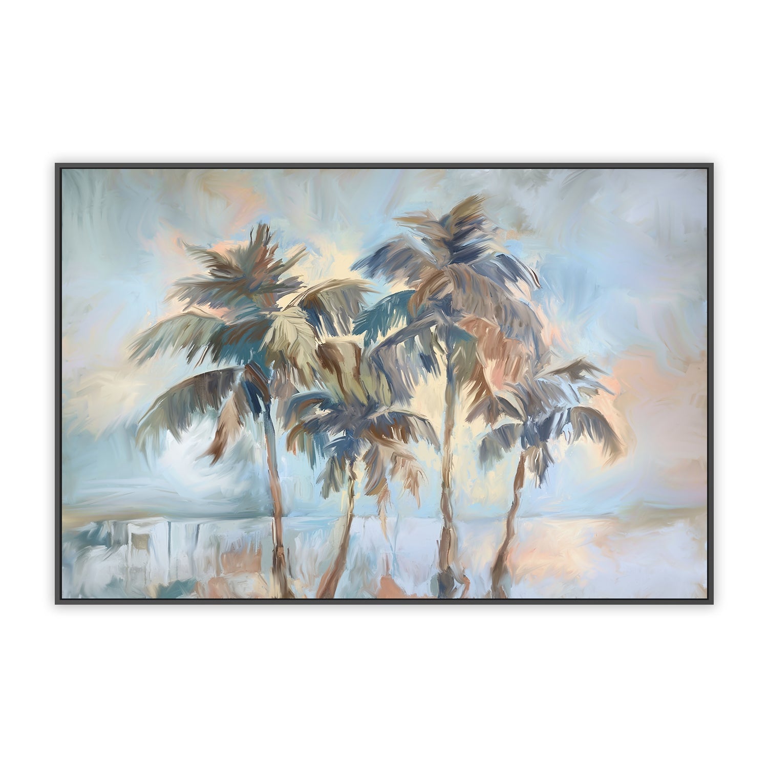 Swaying Palms Landscape , By Accent Art Studio