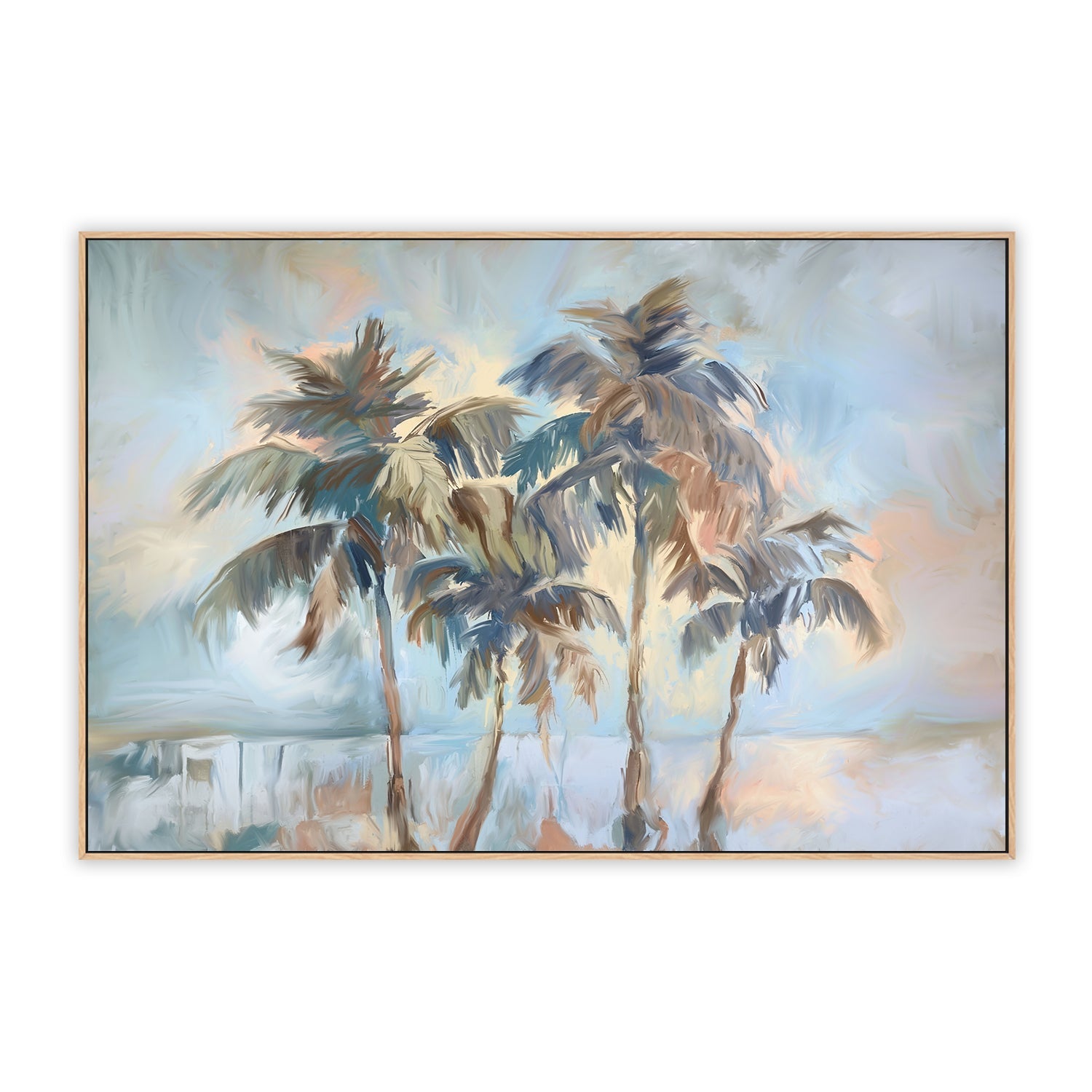 Swaying Palms Landscape , By Accent Art Studio