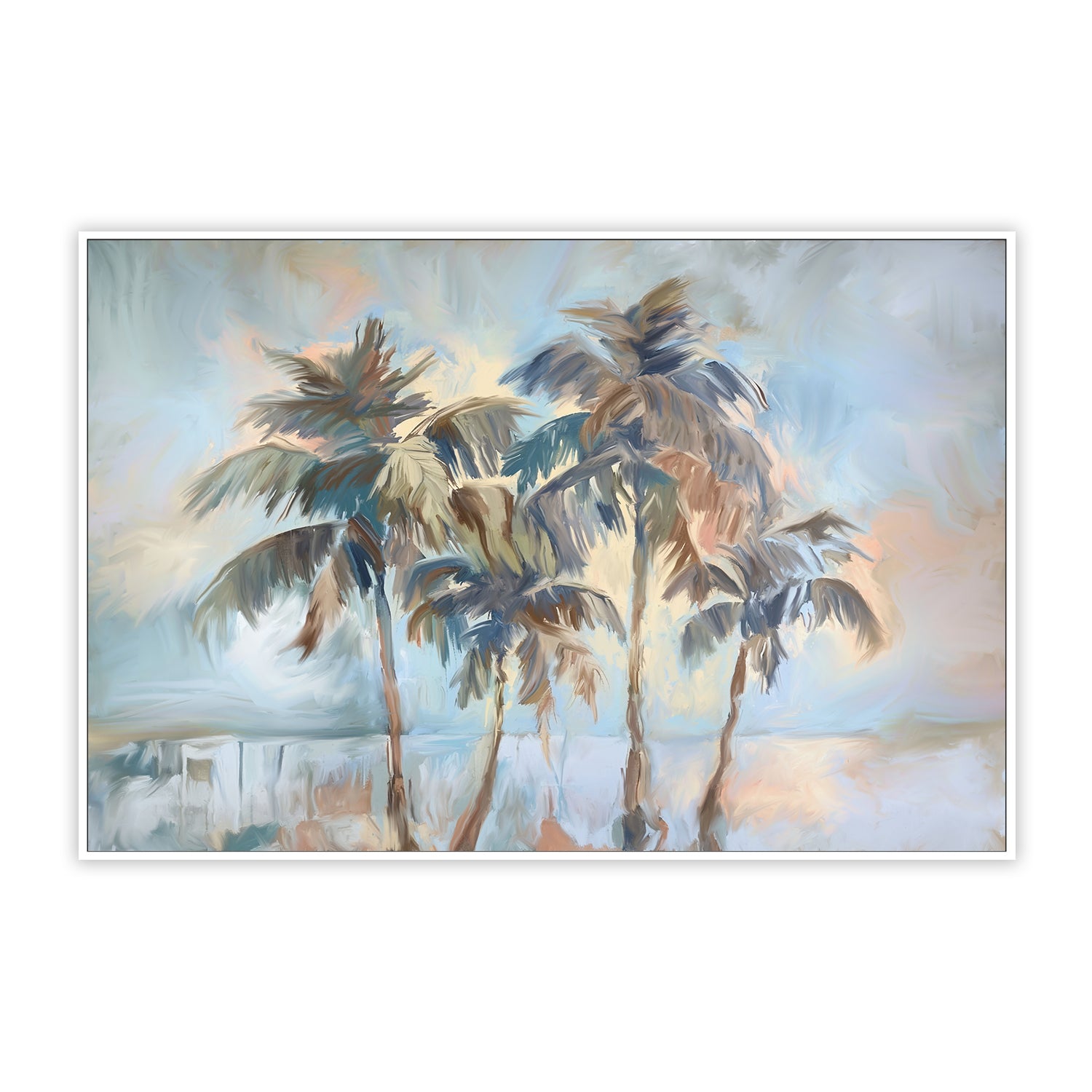 Swaying Palms Landscape , By Accent Art Studio