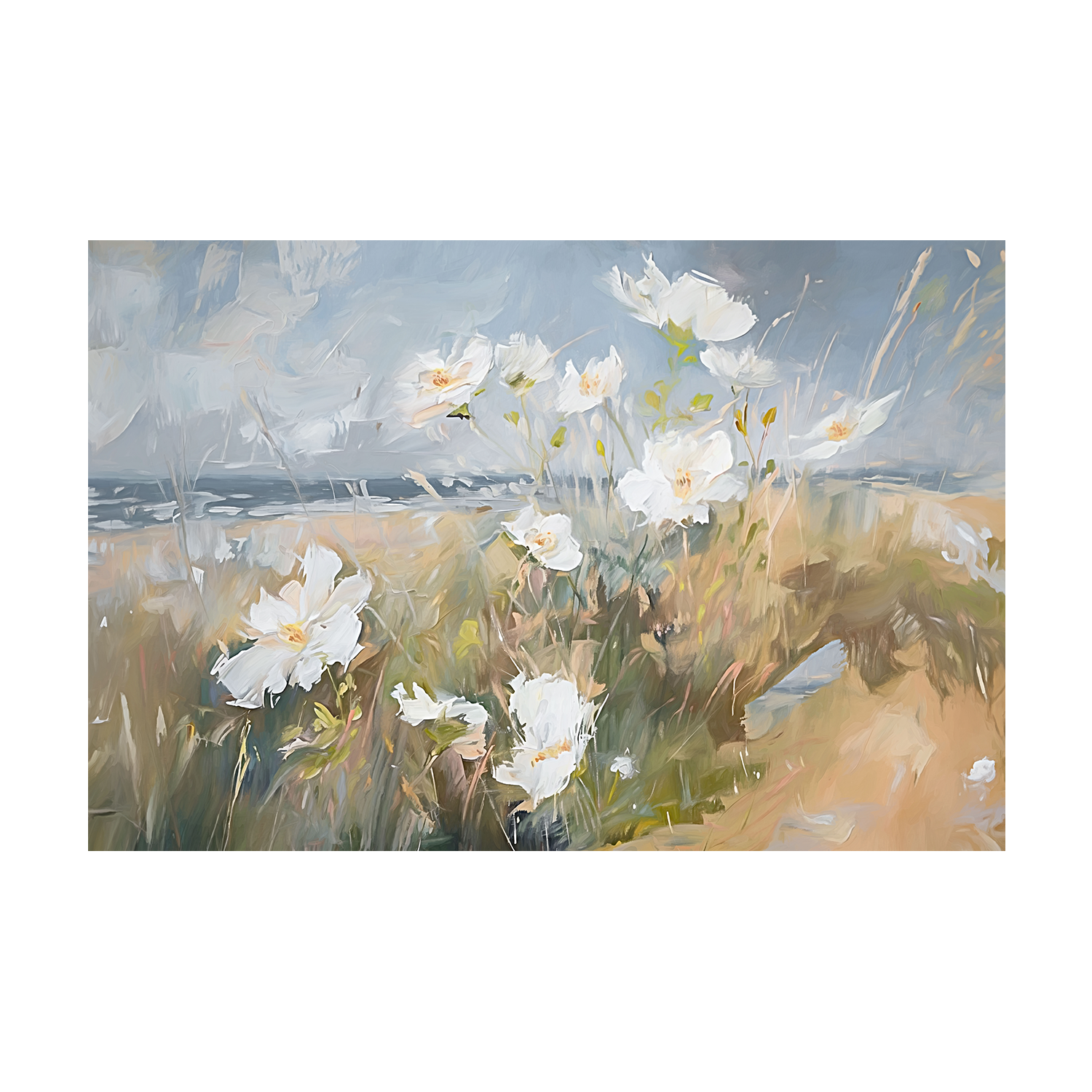Seaside Wildflowers , Style E, By Accent Art Studio