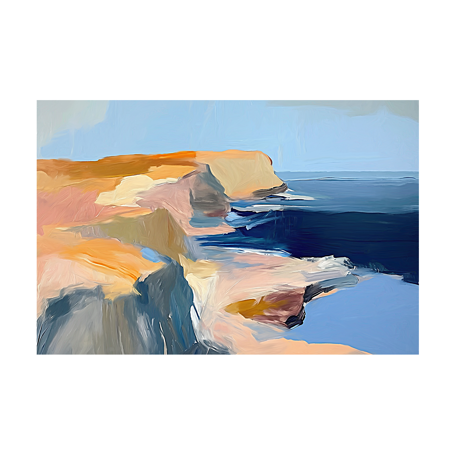 Rugged Coastline , Style A, By Accent Art Studio