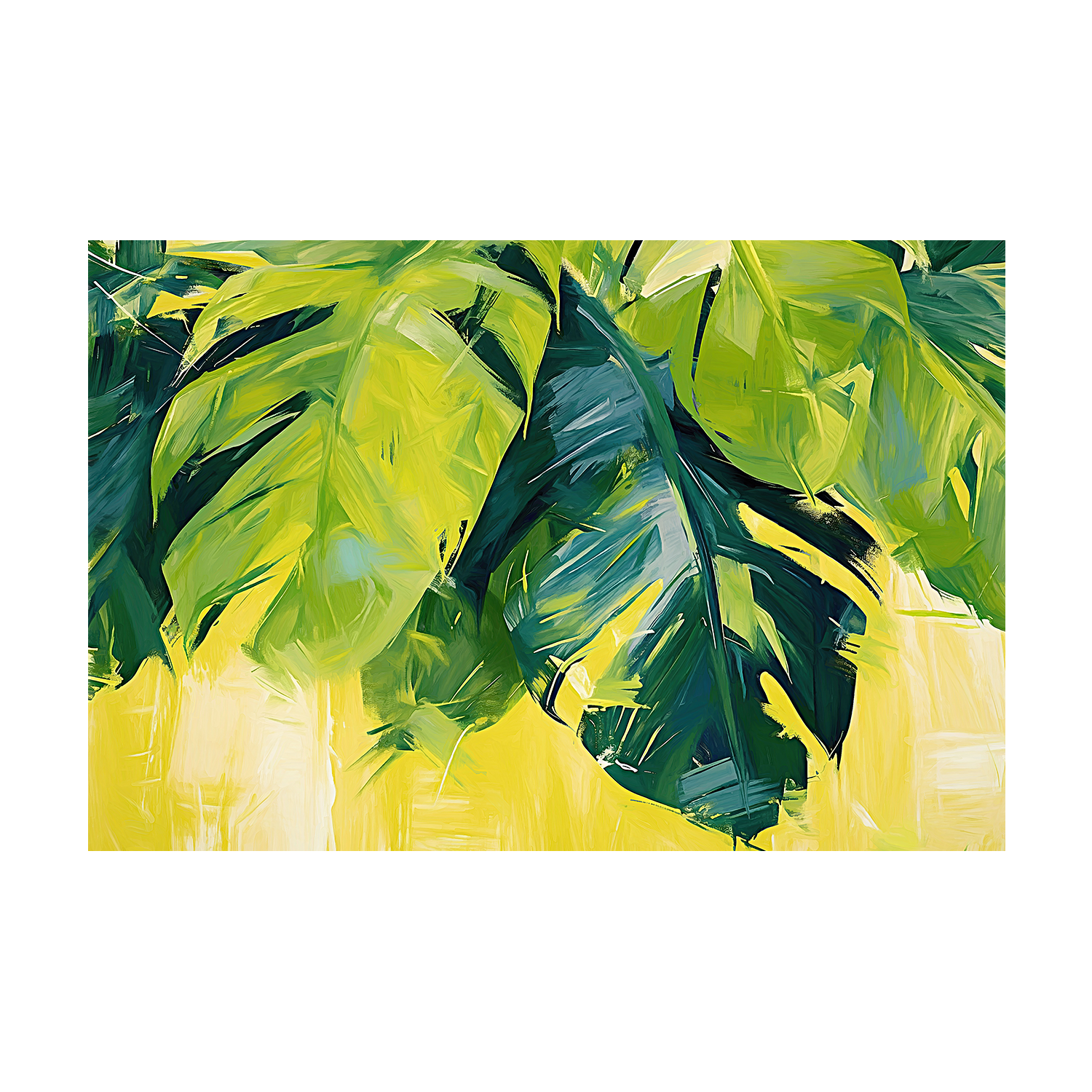 Tropical Leaves , Style B , By Accent Art Studio