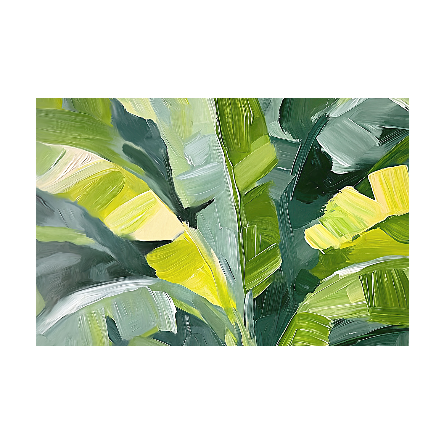 Tropical Leaves , Style C , By Accent Art Studio