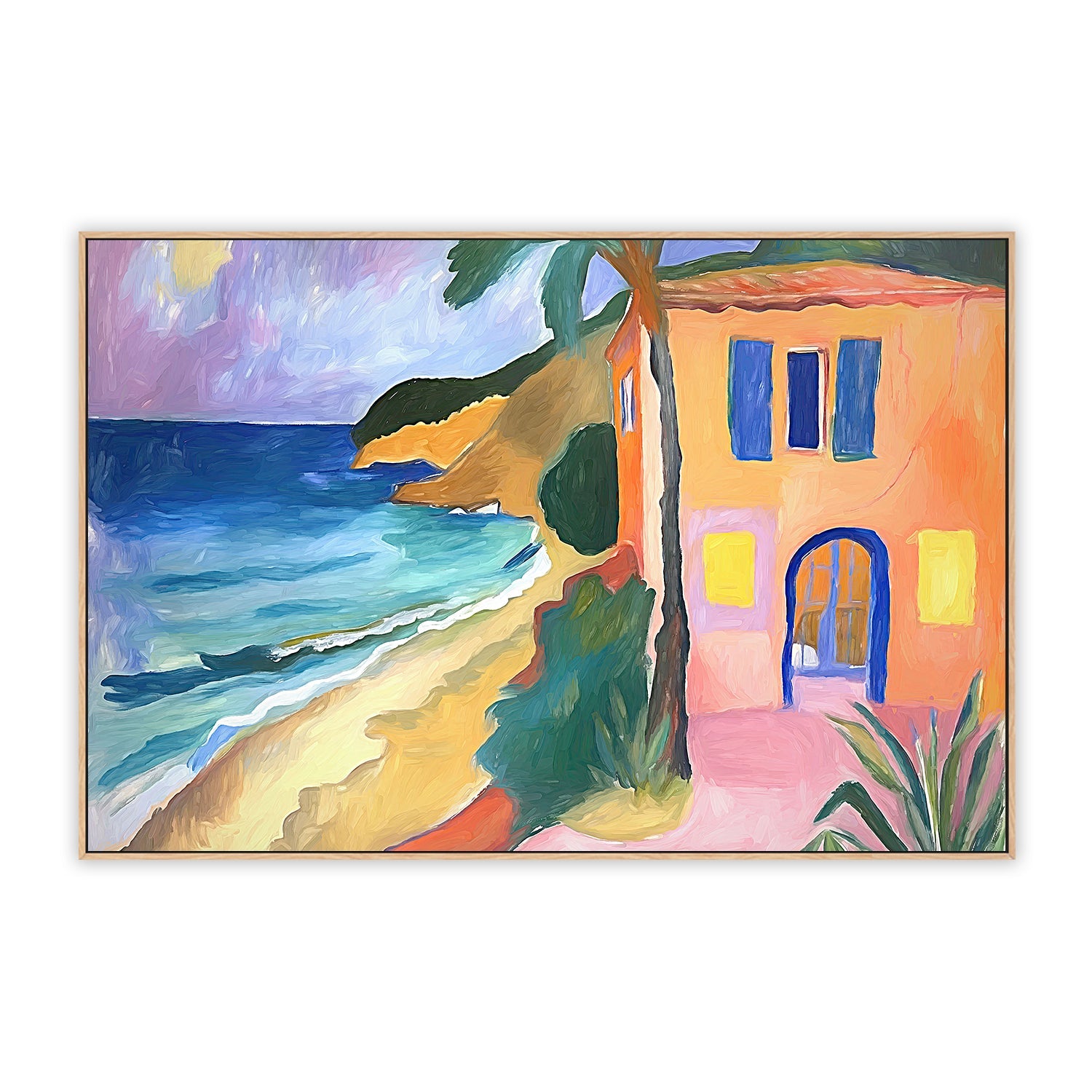 House On The Beach , Style B , By Accent Art Studio