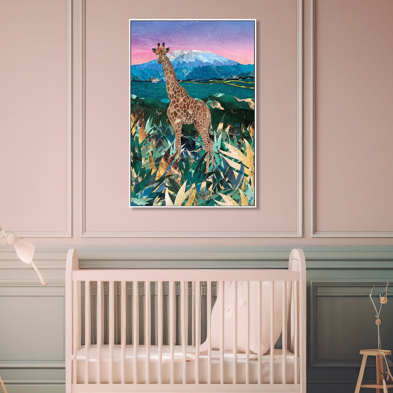 Giraffe In The Savannah , By Sarah Manovski