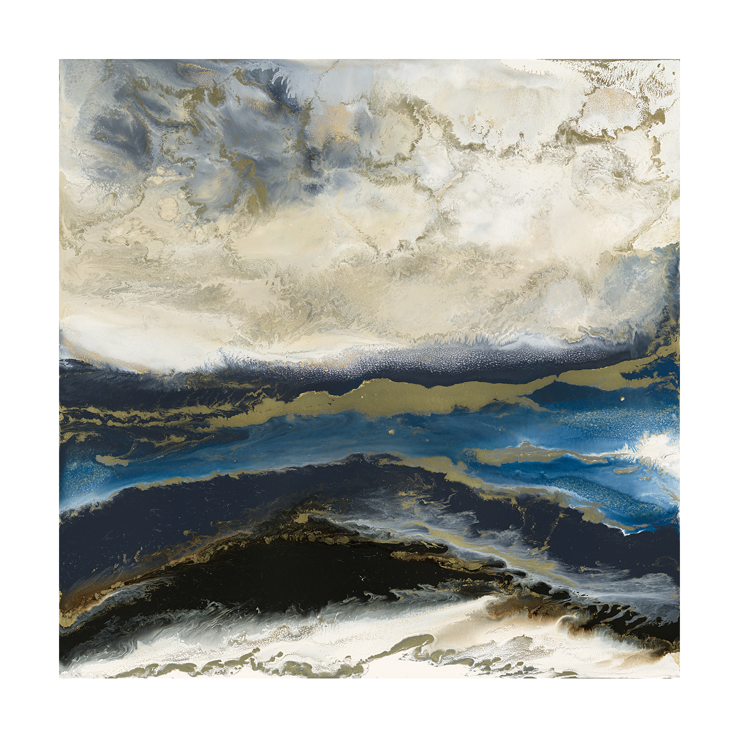 Blue And Gold Vibe , By Blakely Bering