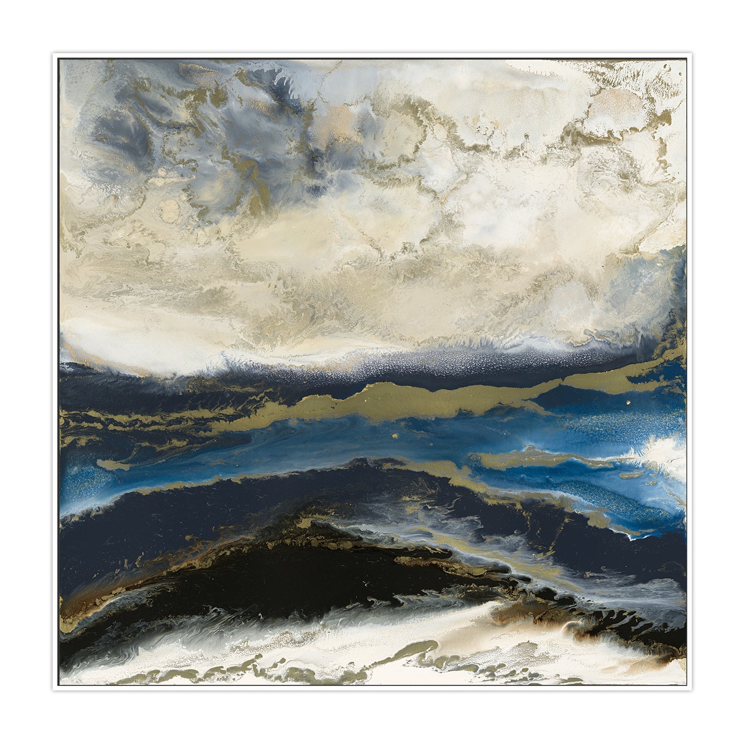 Blue And Gold Vibe , By Blakely Bering