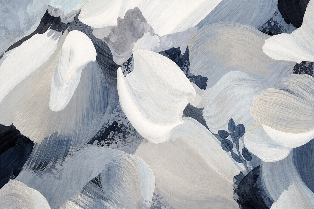 Flower Petal - Cool Blue