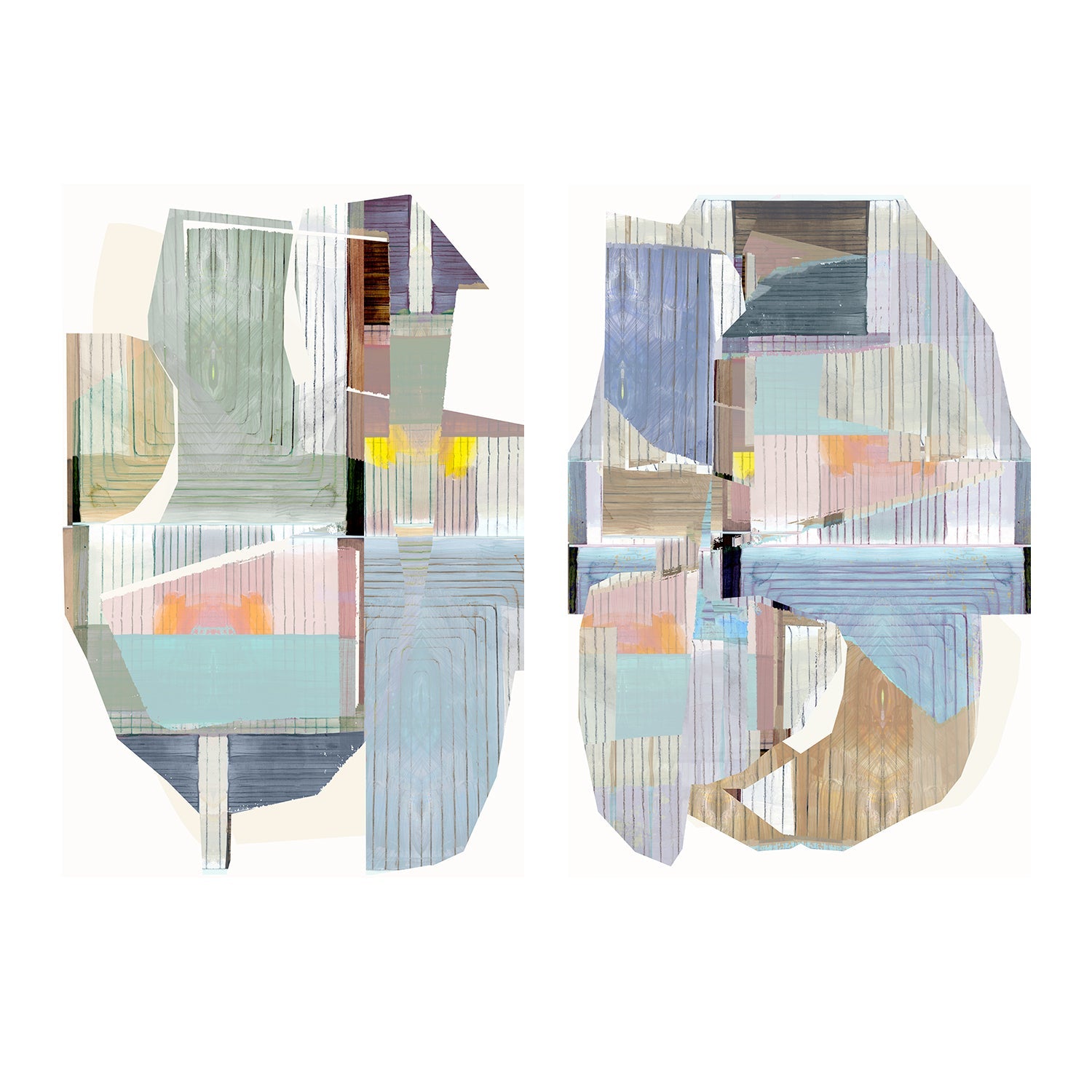 Bright Romance , Style A & B, Set Of 2 , By Cartissi
