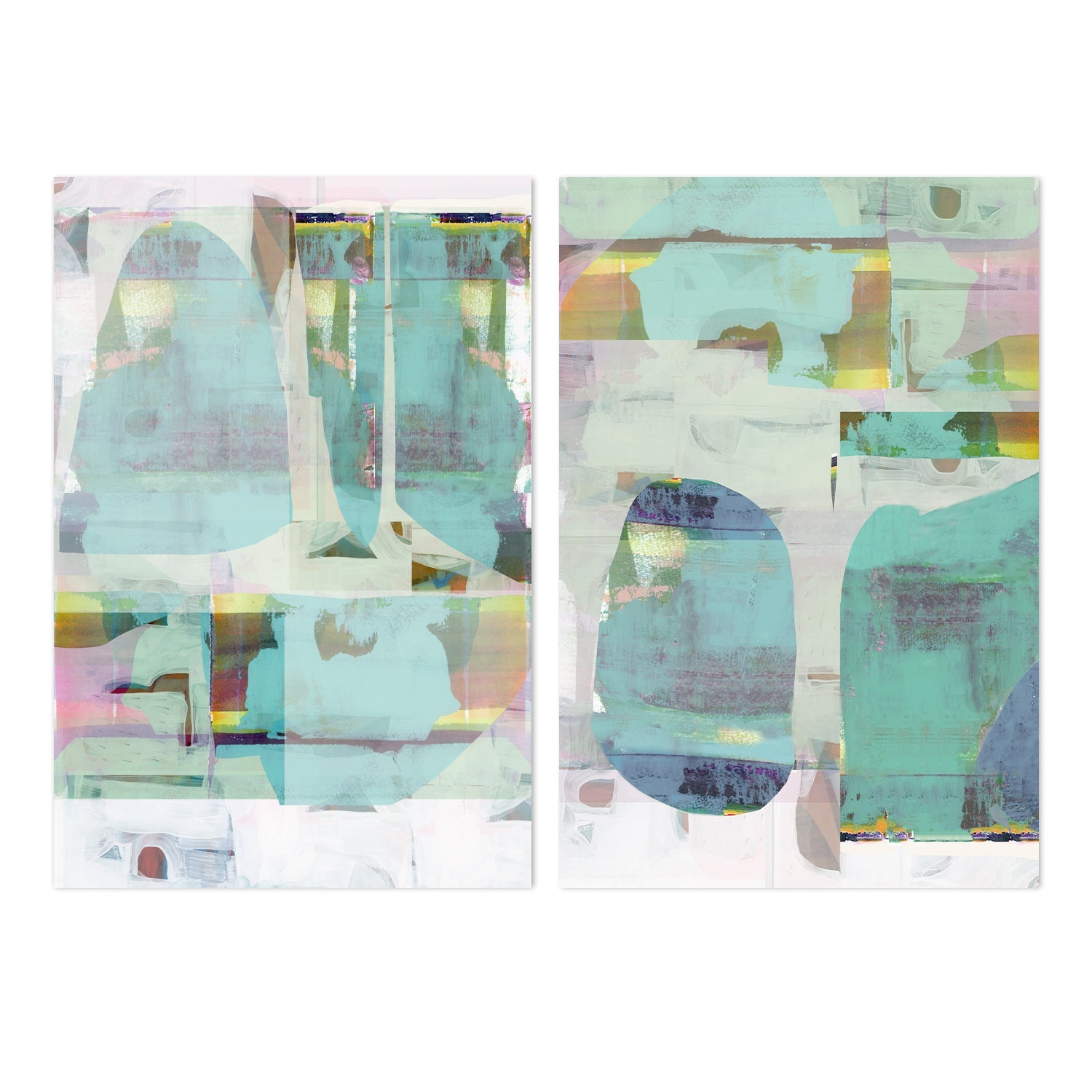 Electric Love , Style A & B , Set Of 2 , By Cartissi