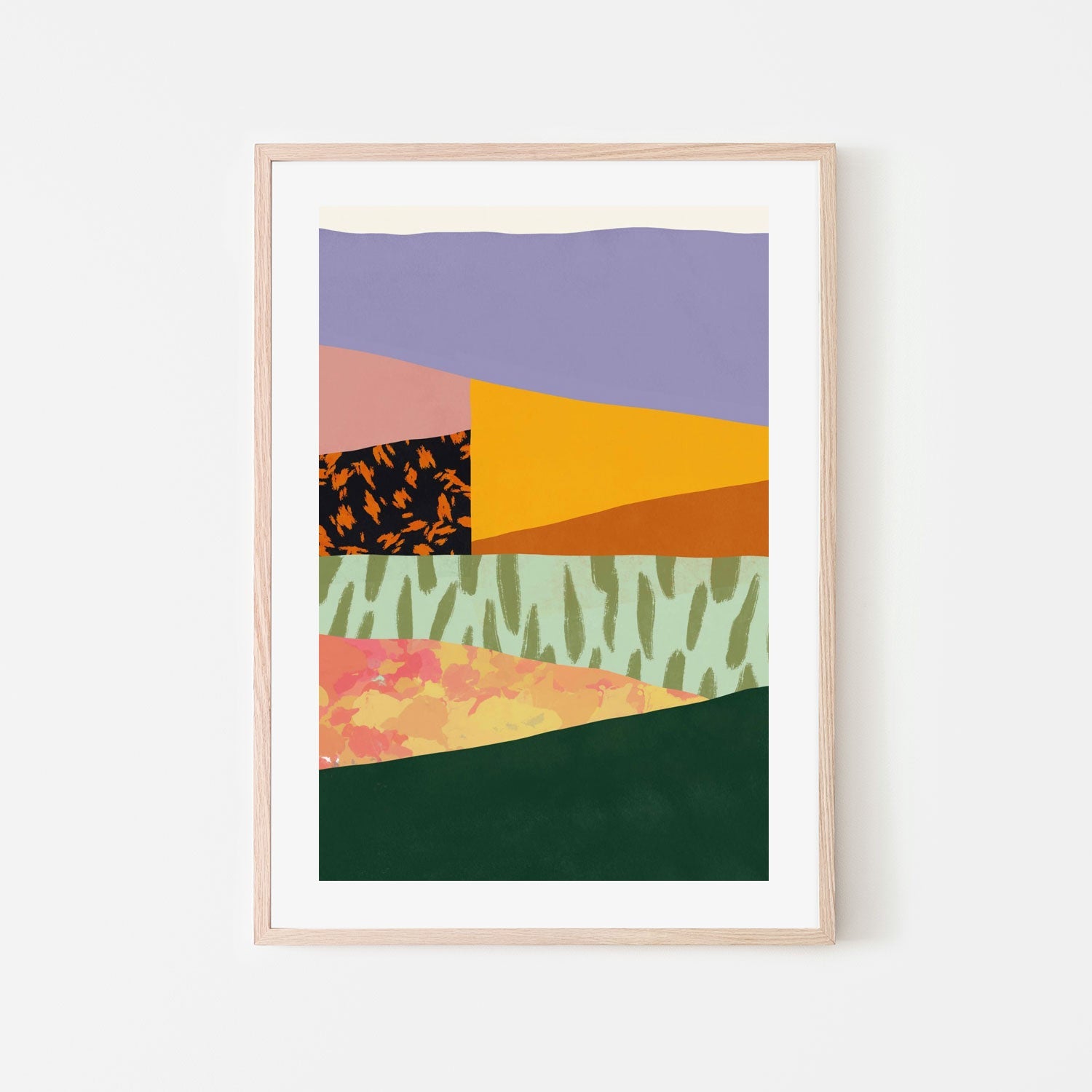 Collage abstract minimalism, Style A