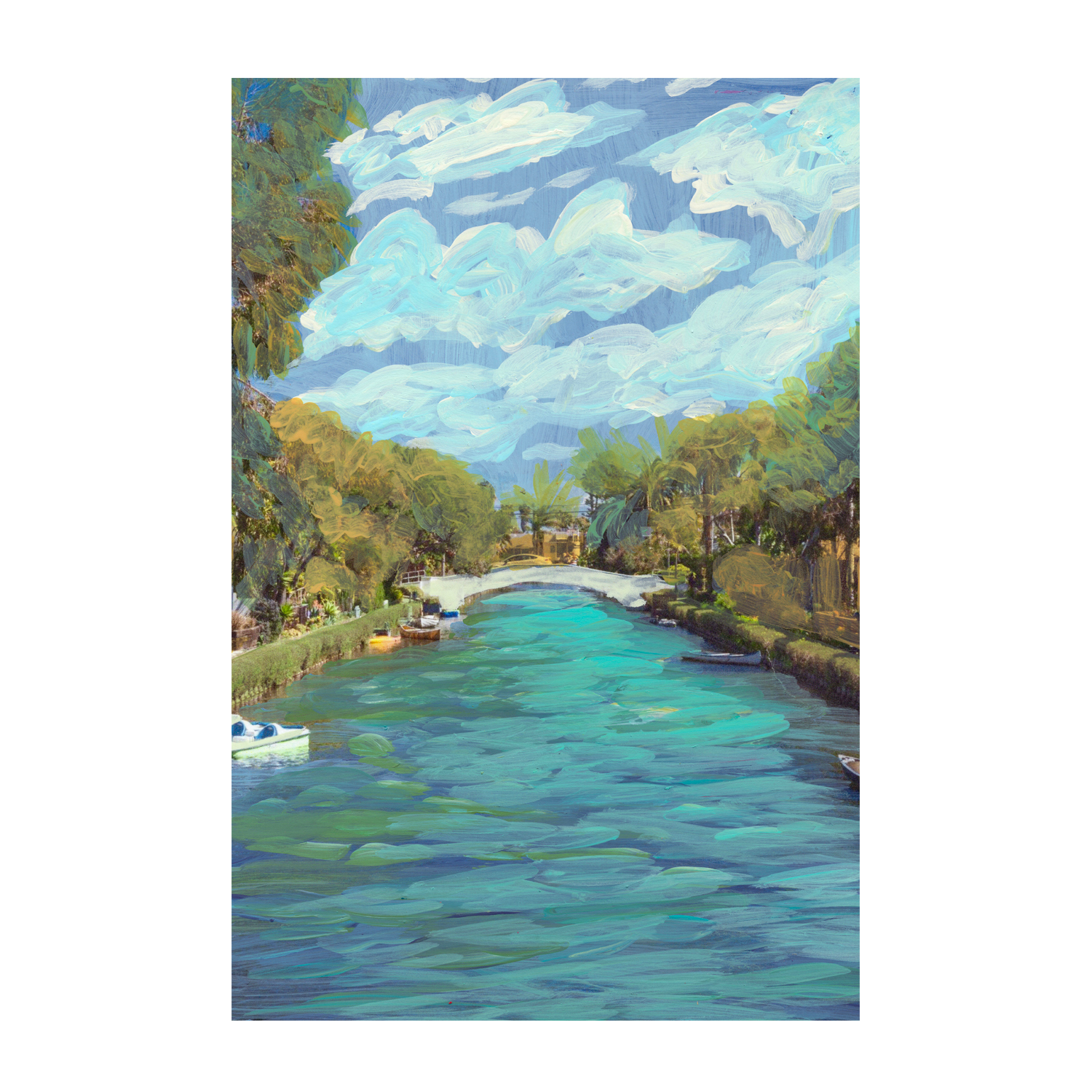 wall-art-print-canvas-poster-framed-River Walk , By Eleanor Baker-1