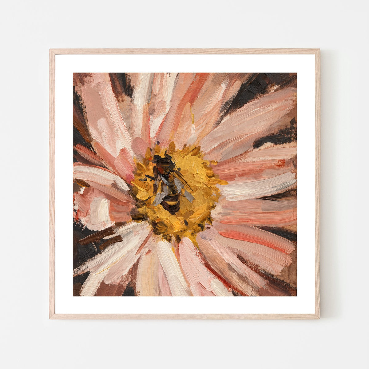 Bee on Blush Daisy