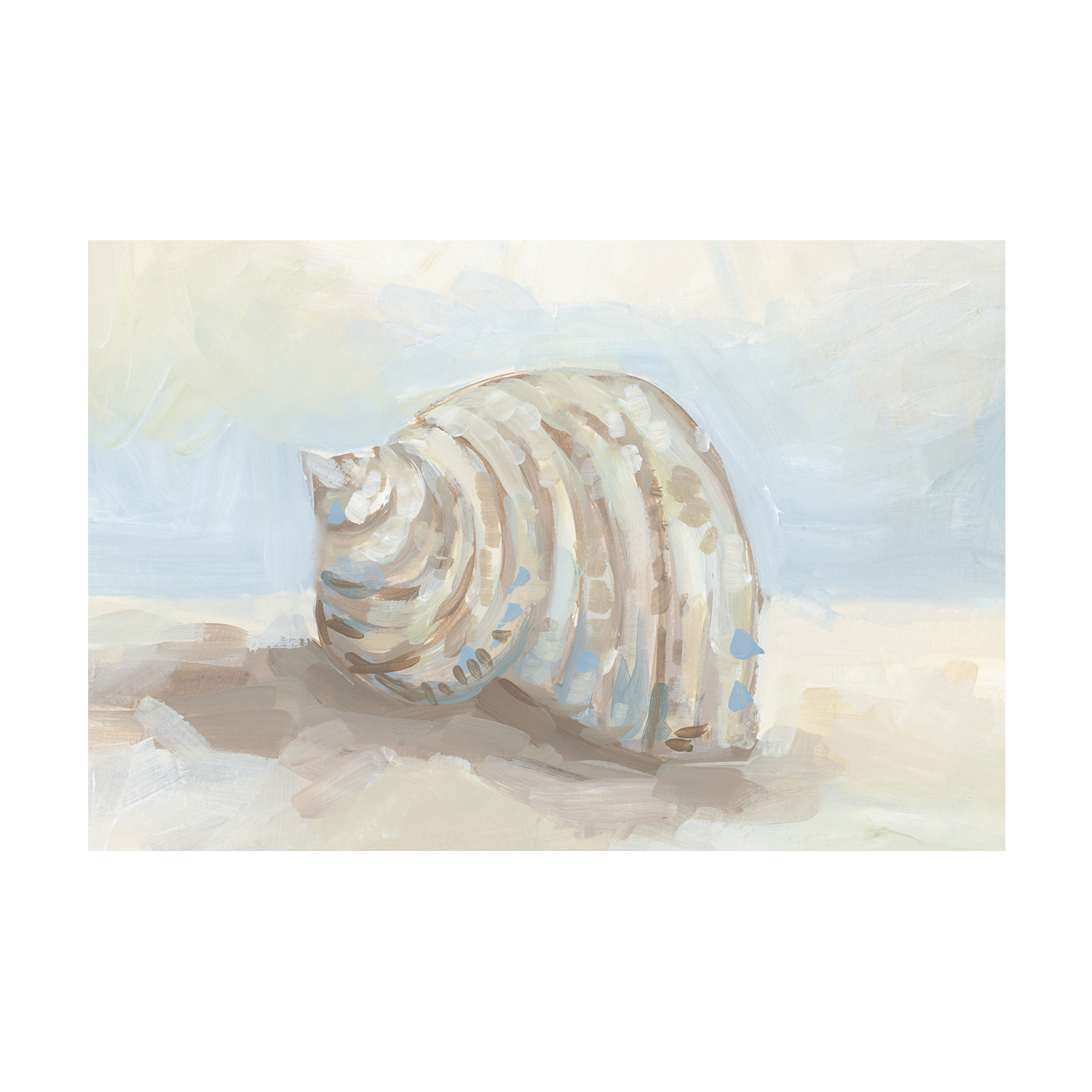 Neutral Coastal Seashell , Style A, By Emily Wood