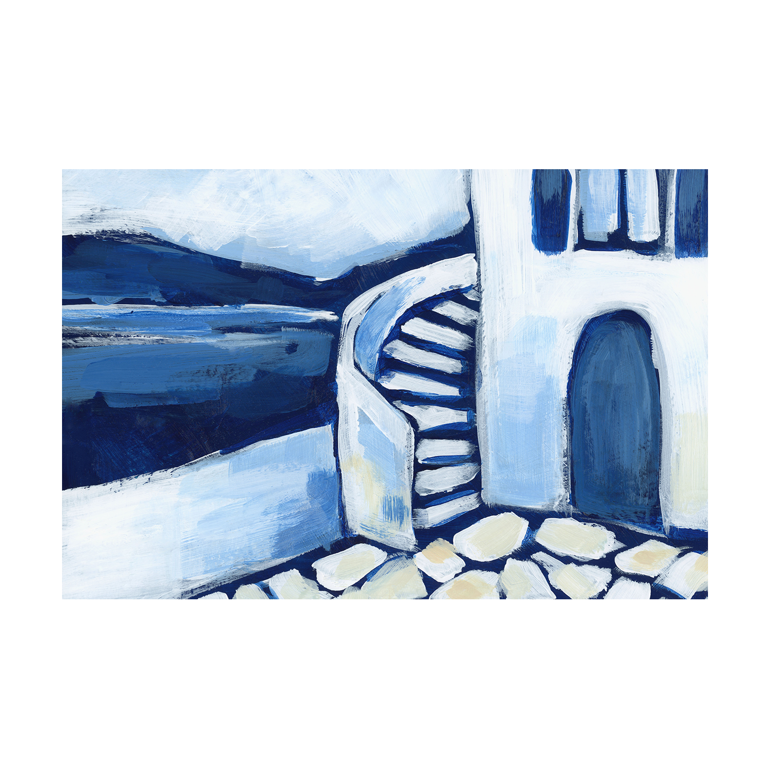 Santorini Views , Style B, By Emily Wood