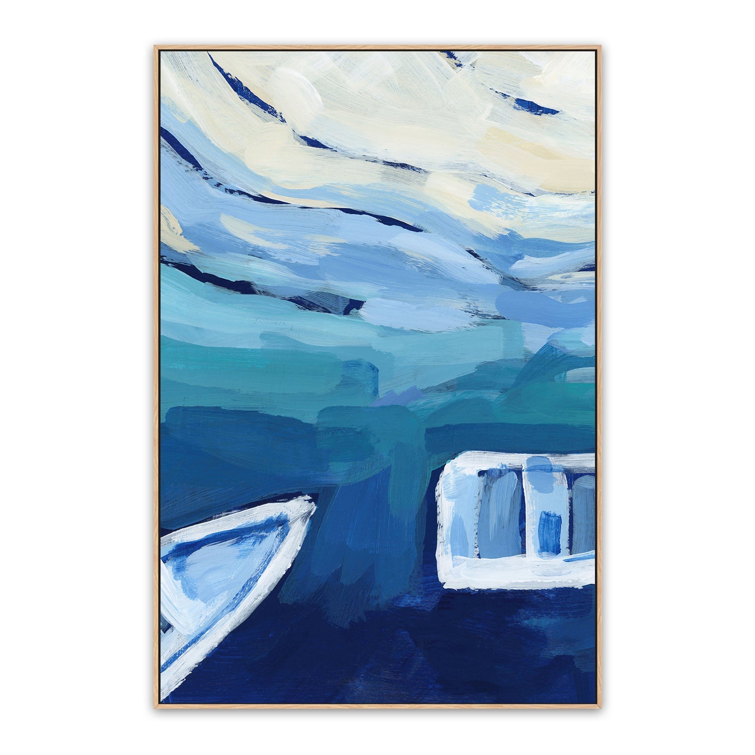 Mediterranean Sailboat , Style A, By Emily Wood