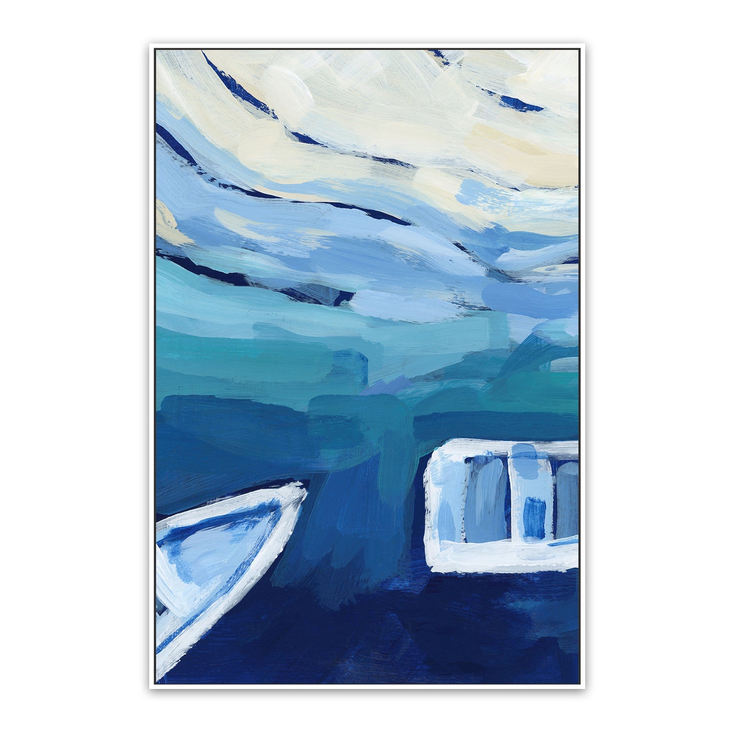 Mediterranean Sailboat , Style A, By Emily Wood
