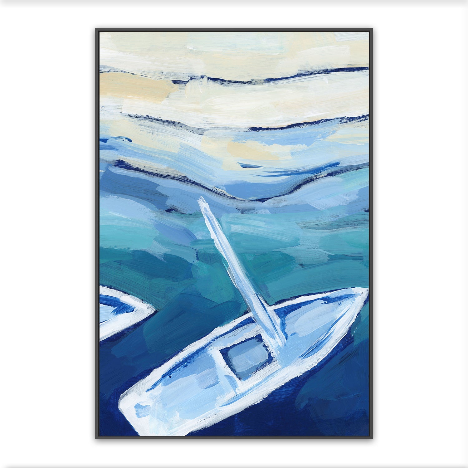 Mediterranean Sailboat , Style B, By Emily Wood