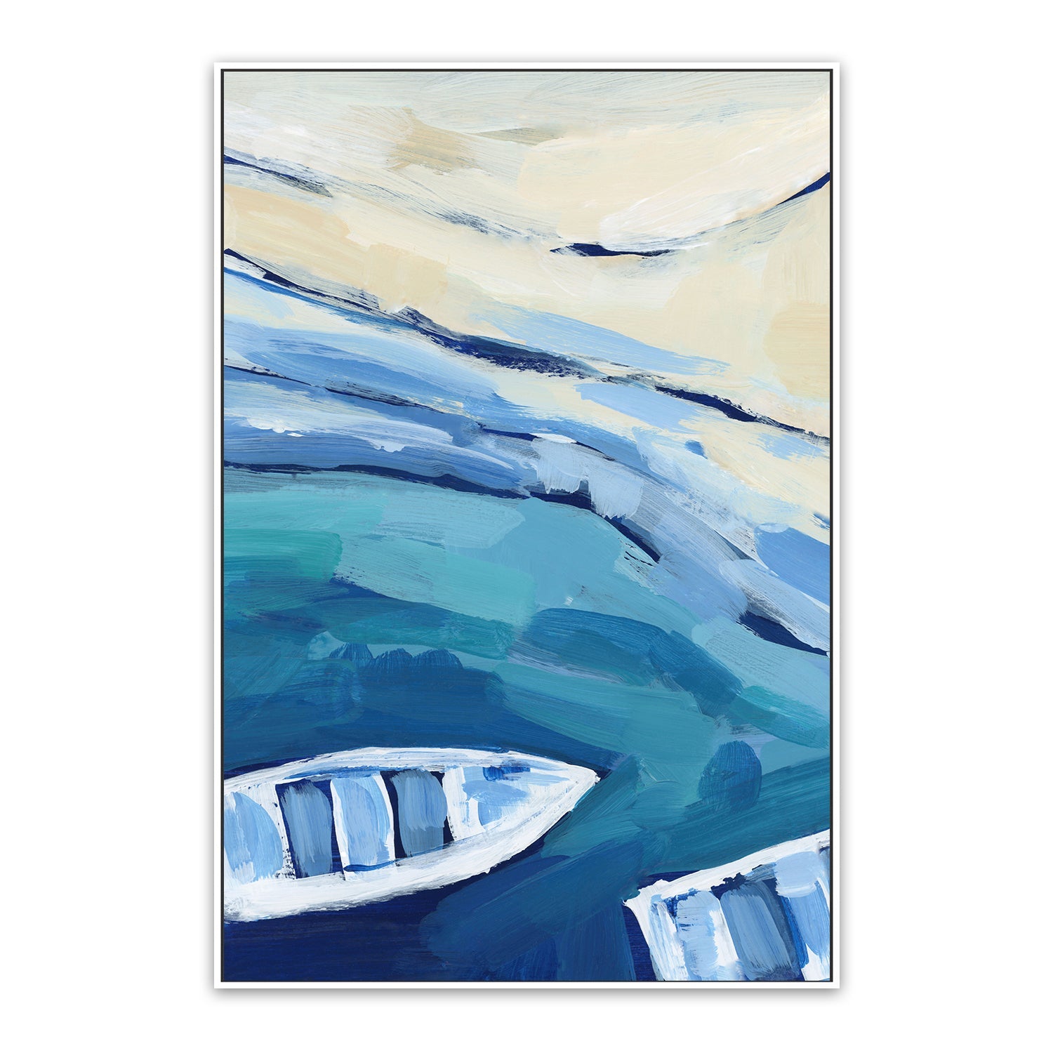 Mediterranean Sailboat , Style C, By Emily Wood