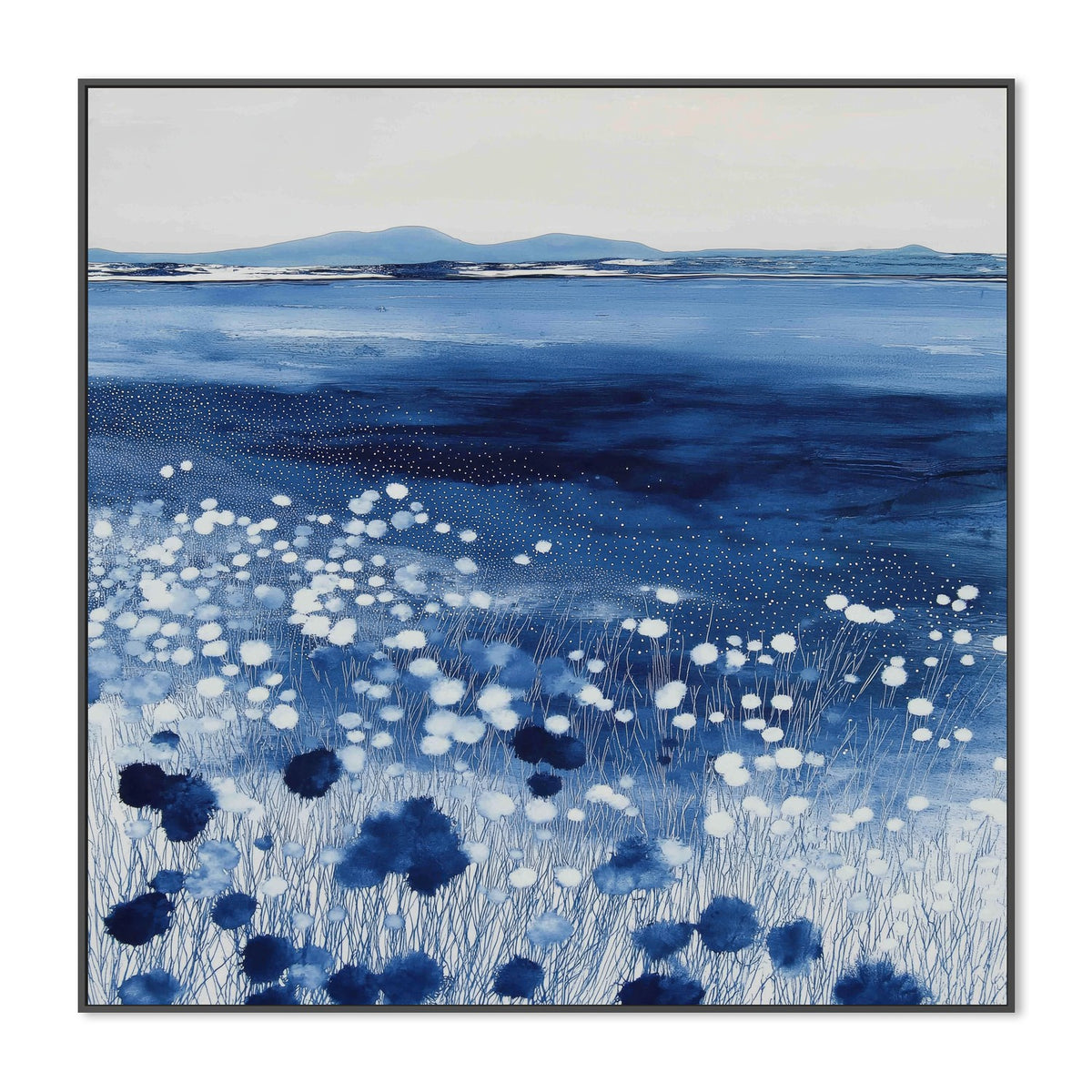 Wildflowers And Distant Mountains