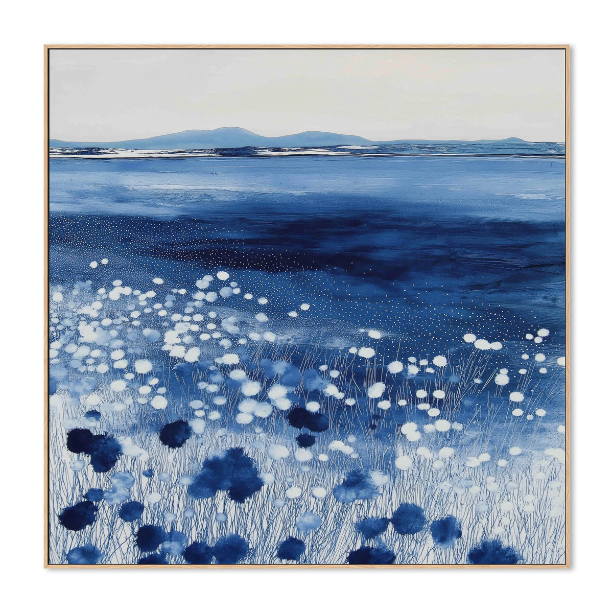 Wildflowers And Distant Mountains