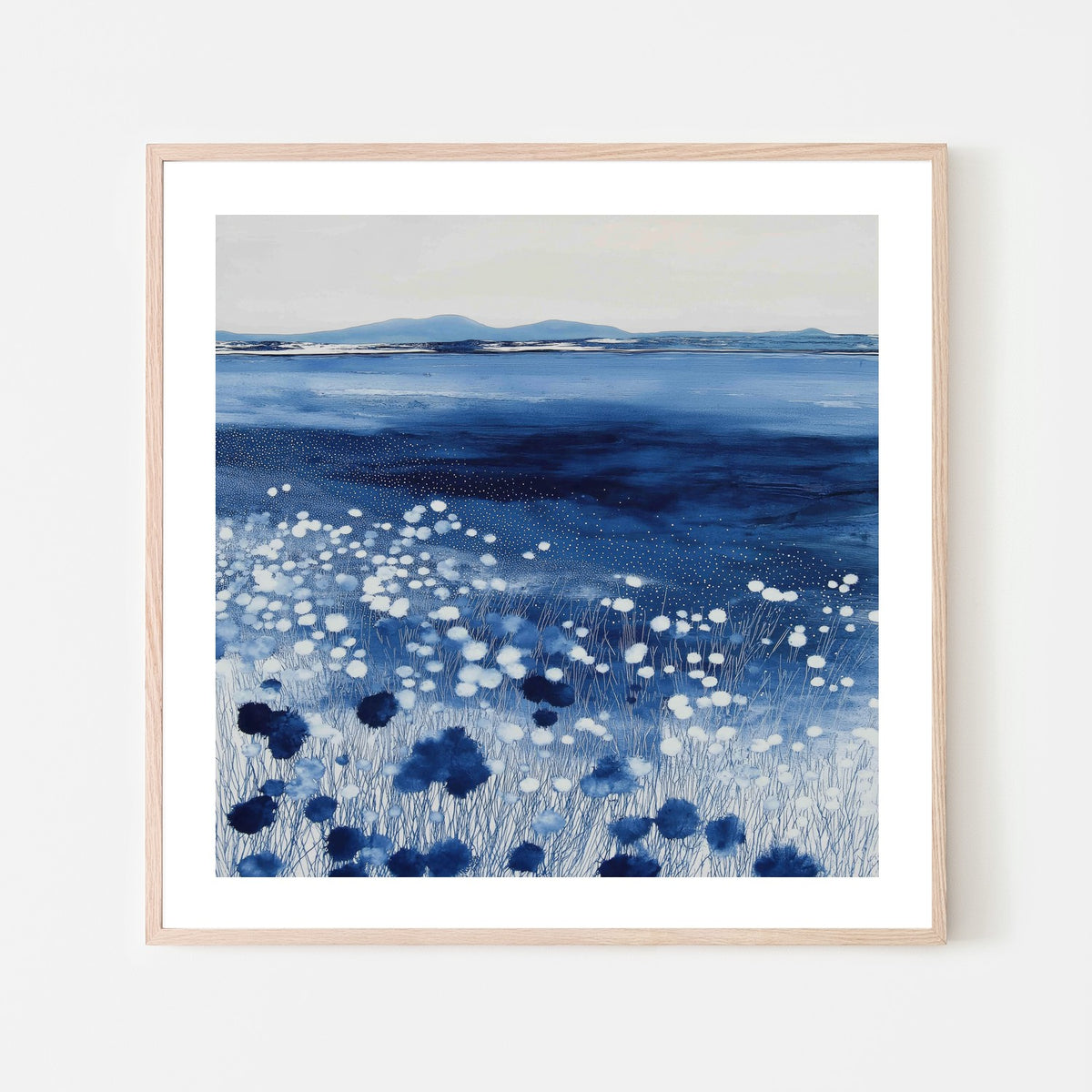 Wildflowers And Distant Mountains