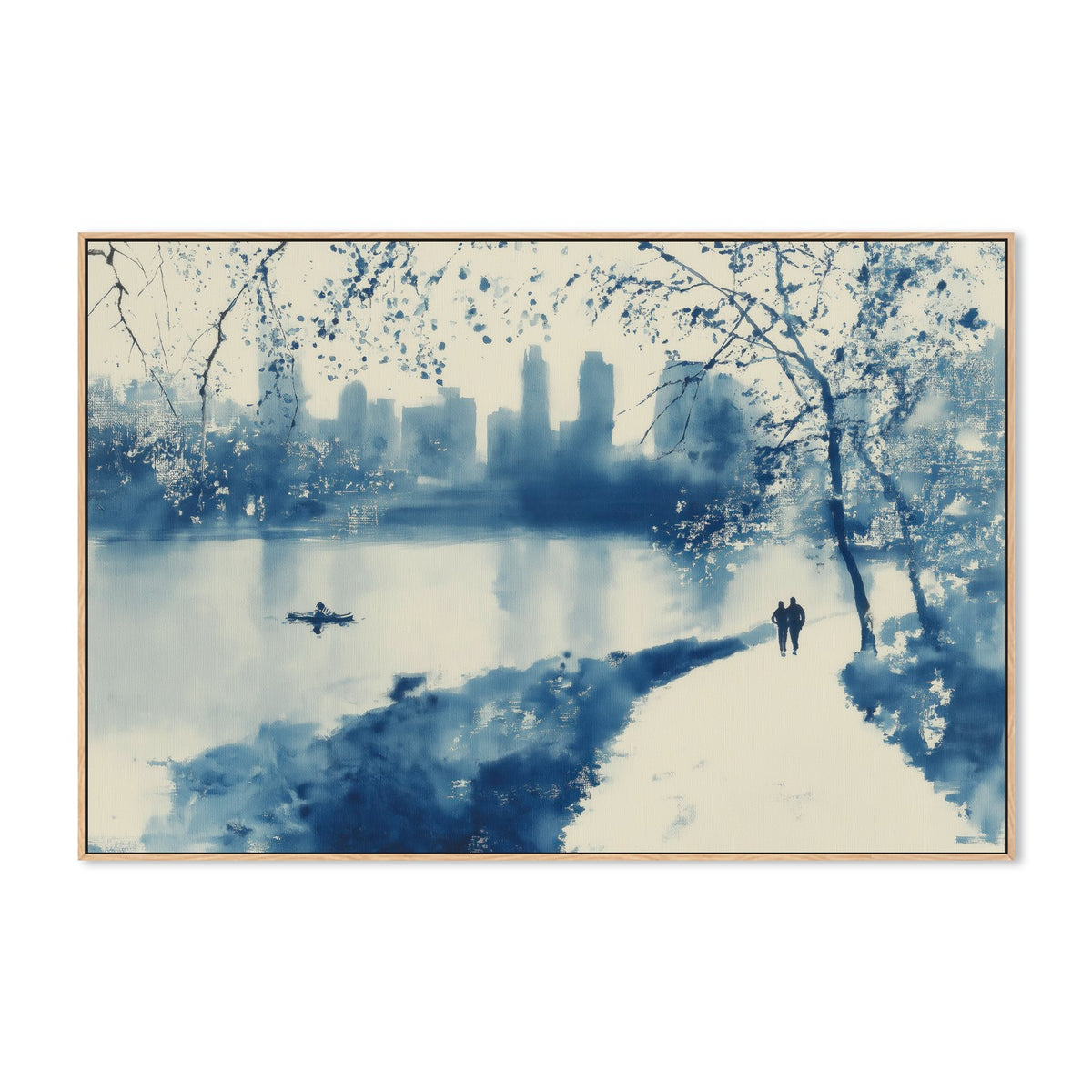 Central Park Lakeside Winter Path