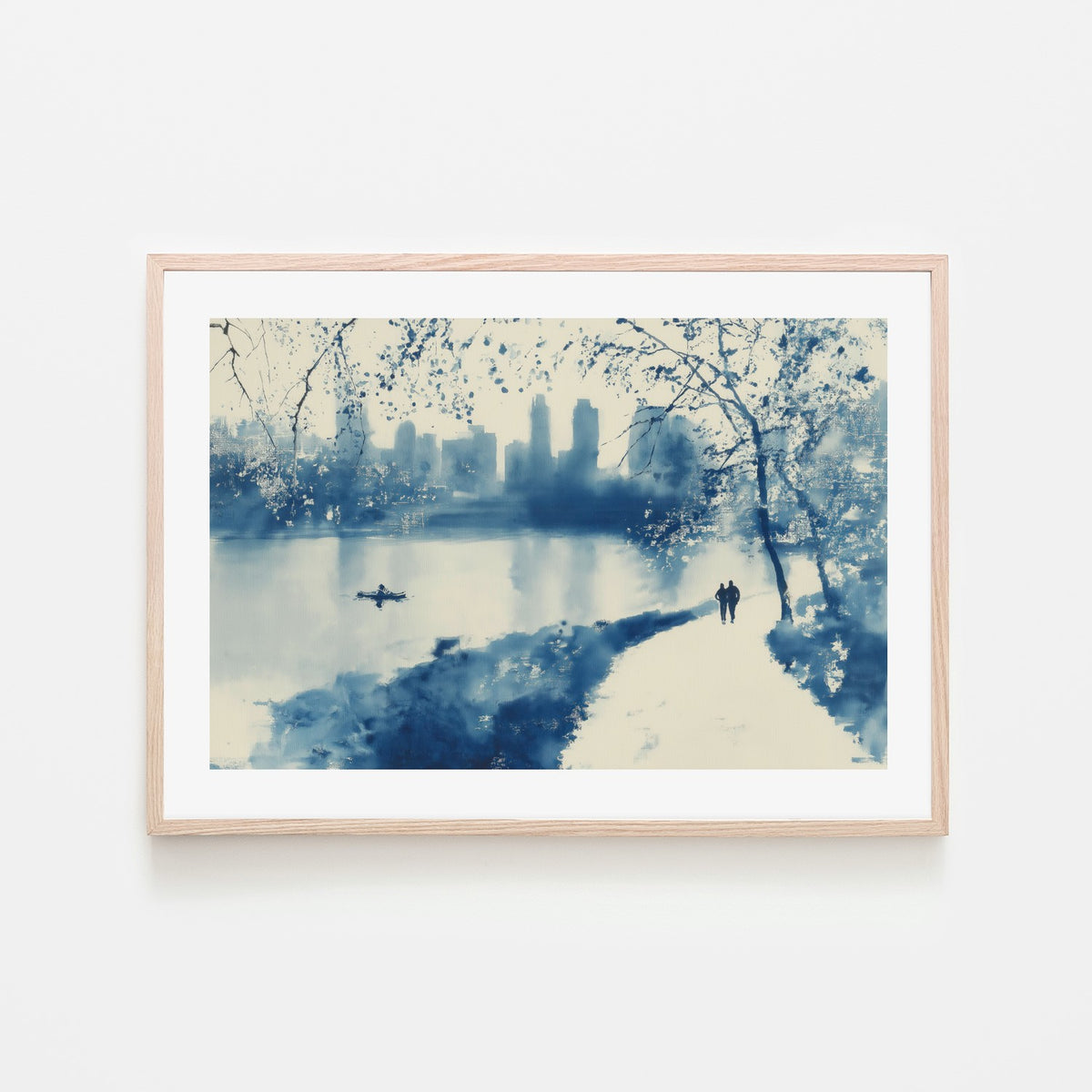 Central Park Lakeside Winter Path