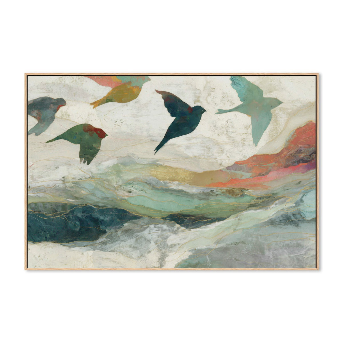 Birds Over Golden Hills