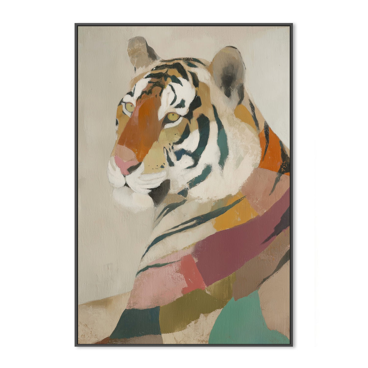 Tiger Portrait in Profile