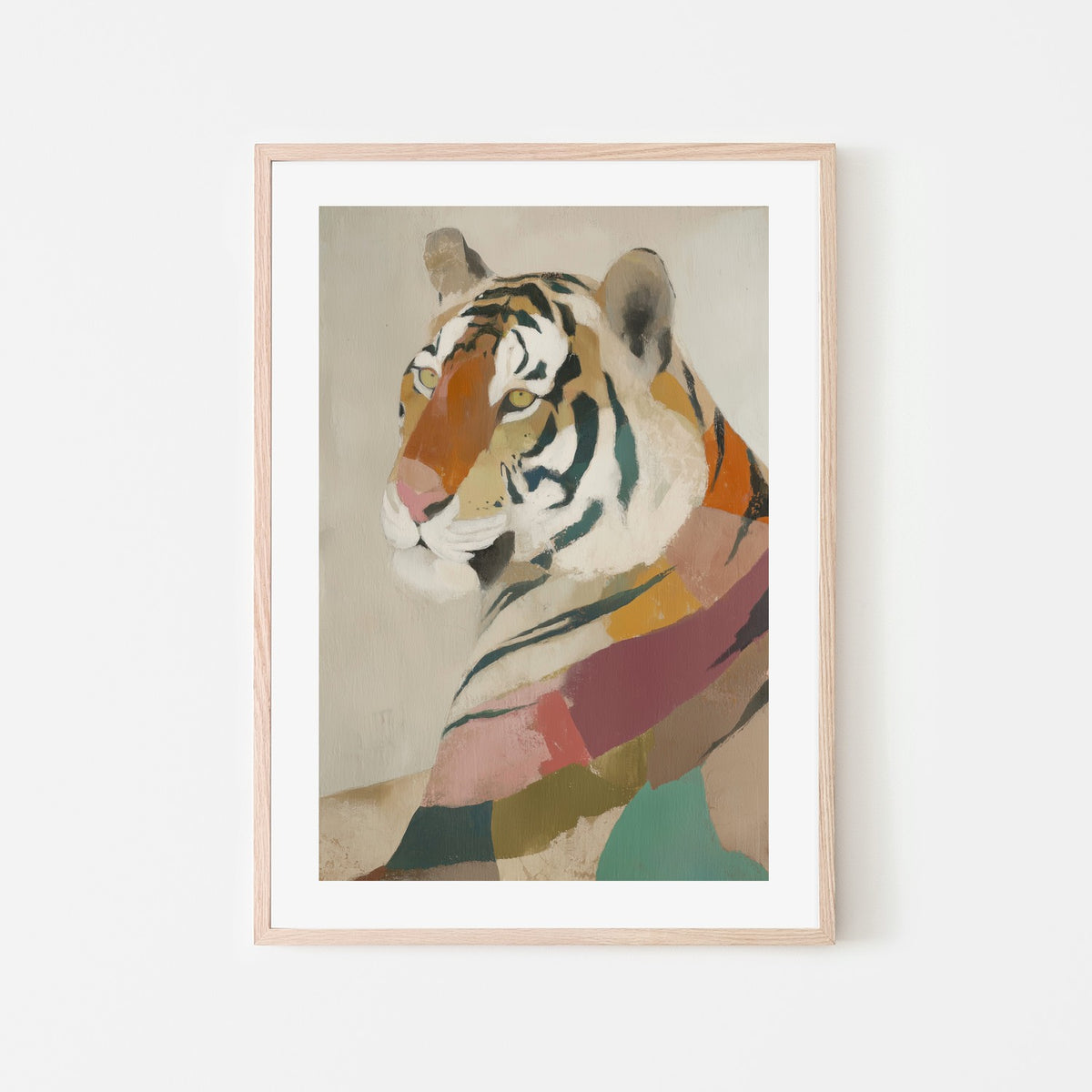 Tiger Portrait in Profile