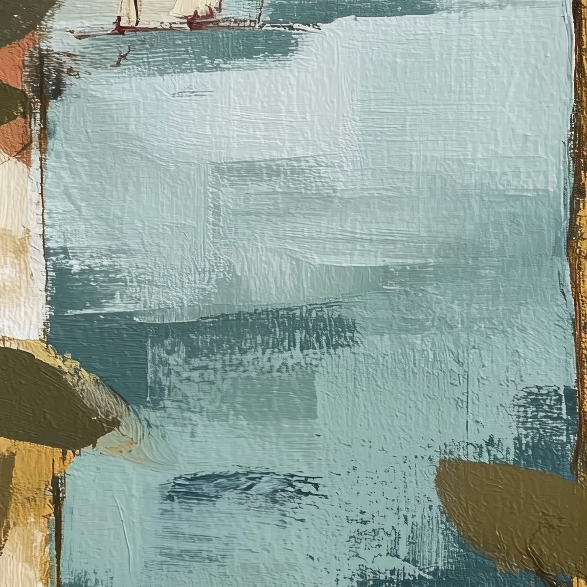 Mediterranean Window with Sailboats