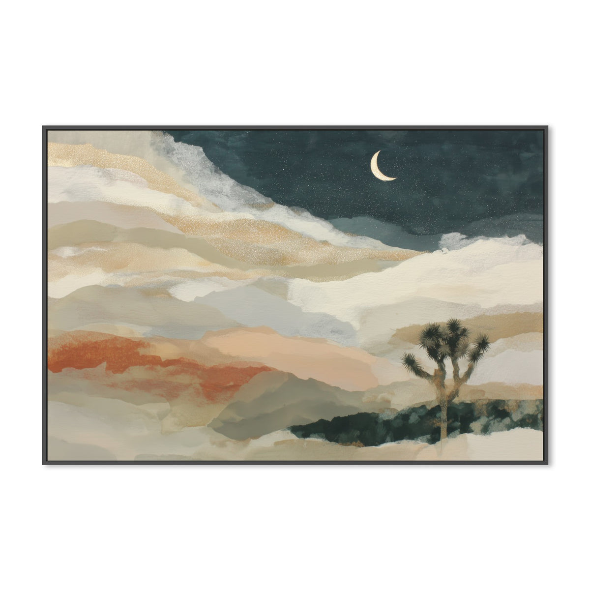 Joshua Tree Under Starry Skies