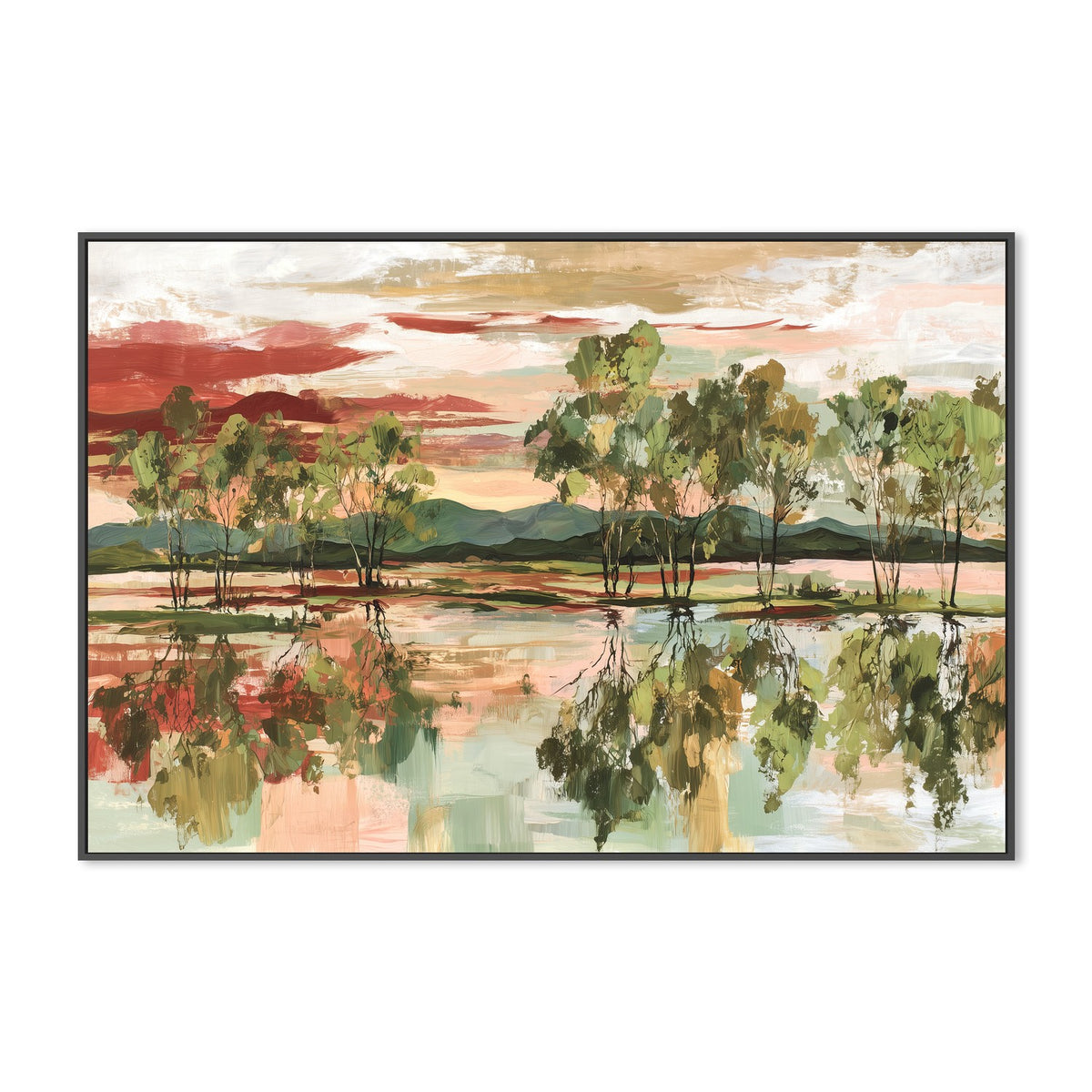 Trees Mirrored in Tranquil Waters
