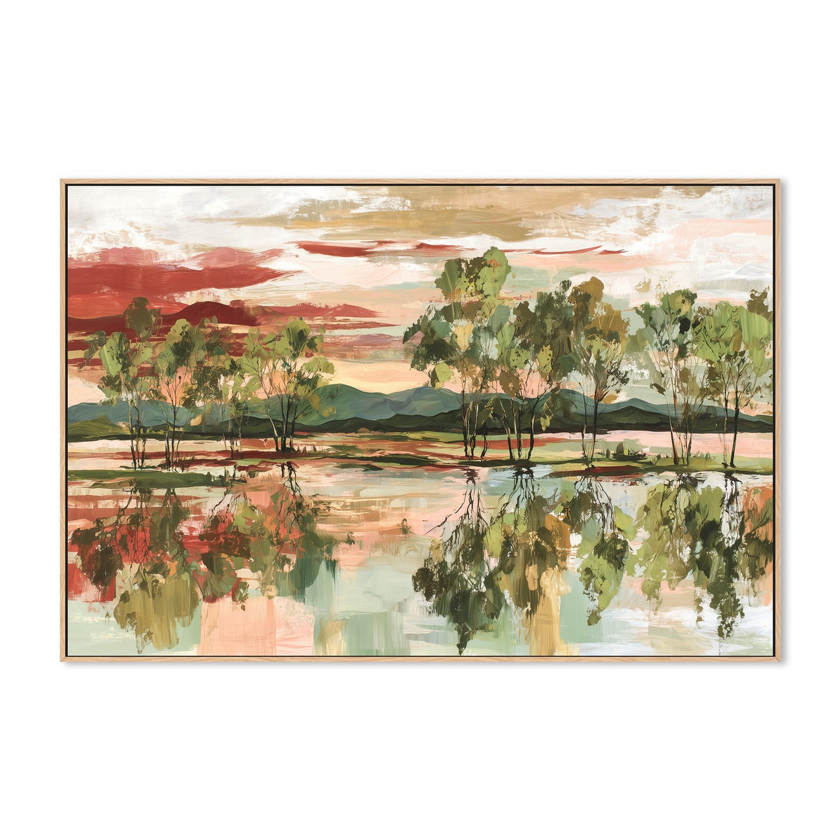 Trees Mirrored in Tranquil Waters