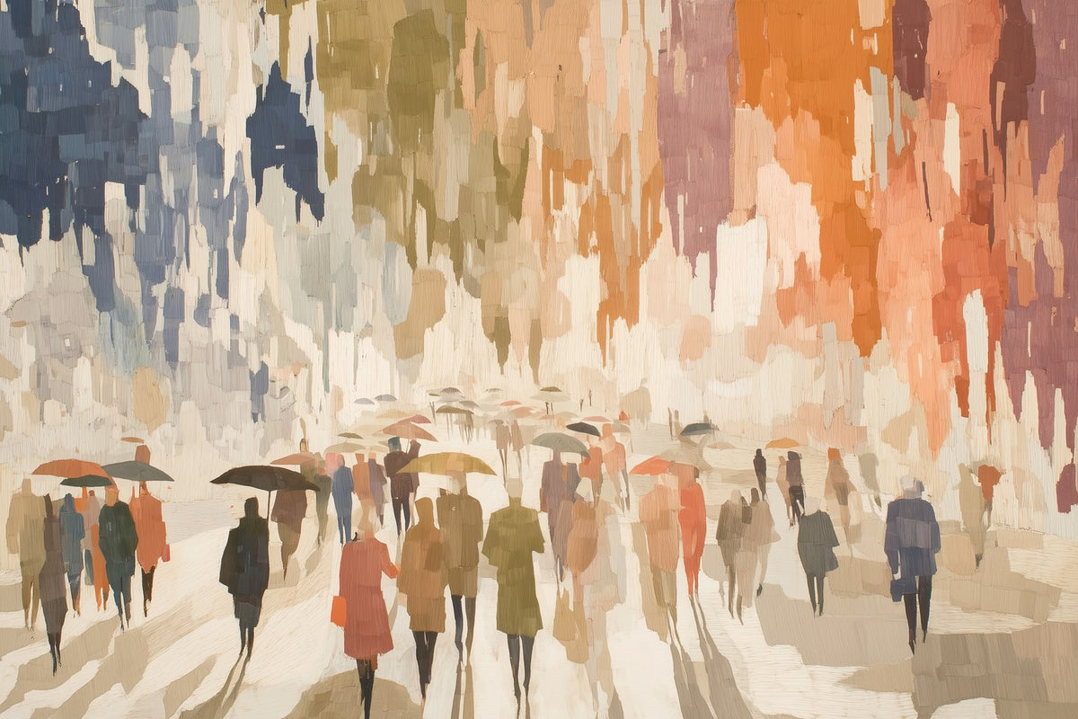 Urban Rainy Promenade