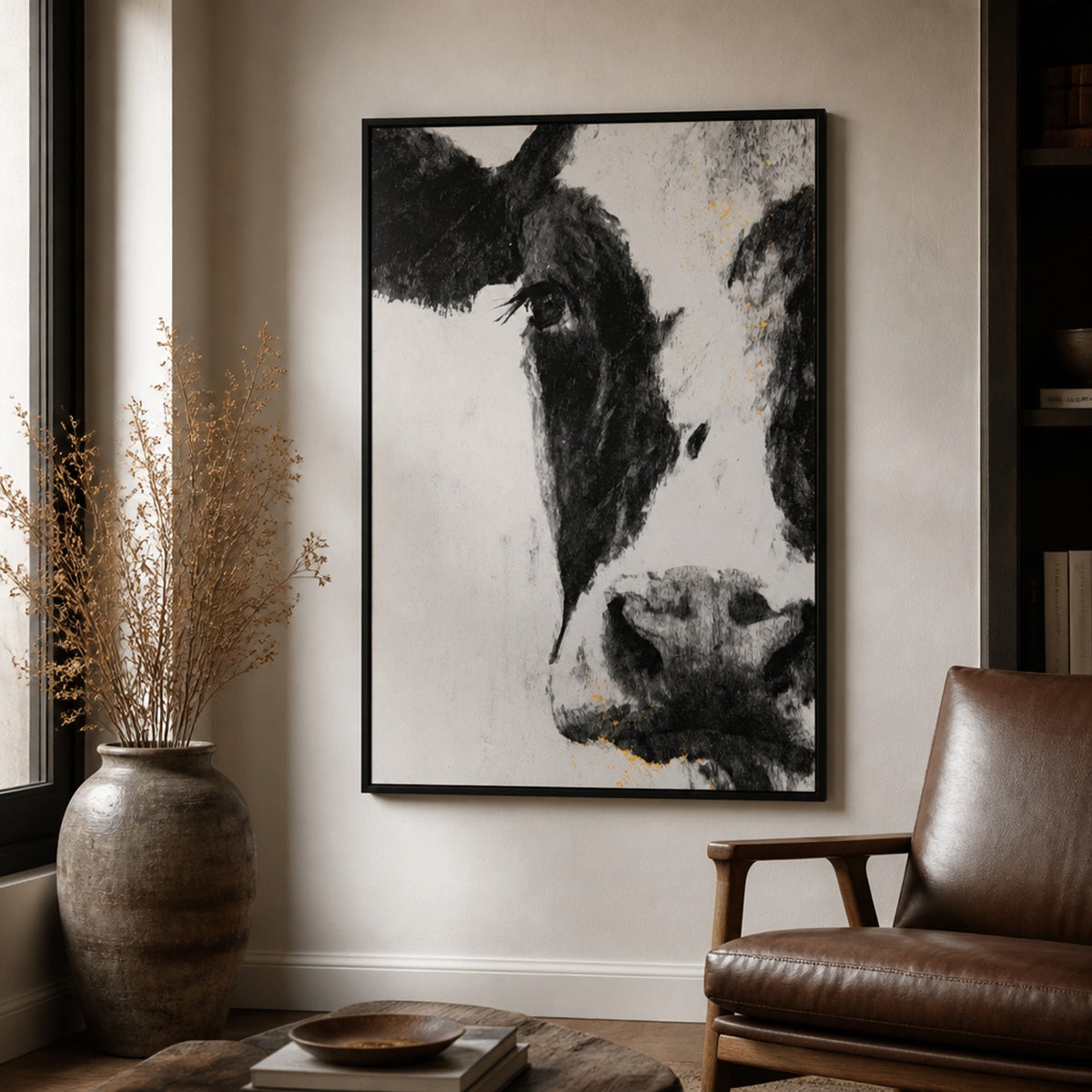 Monochrome Cow