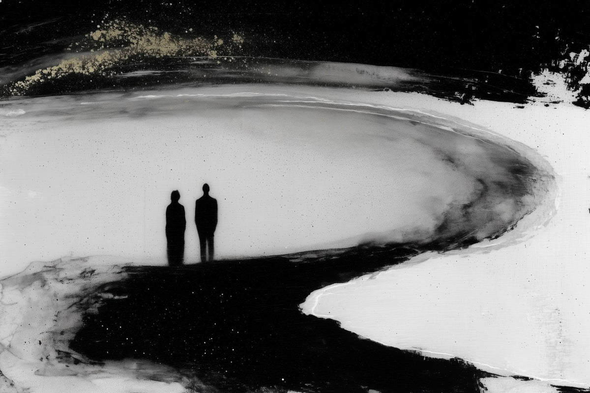 Couple Silhouette on Beach
