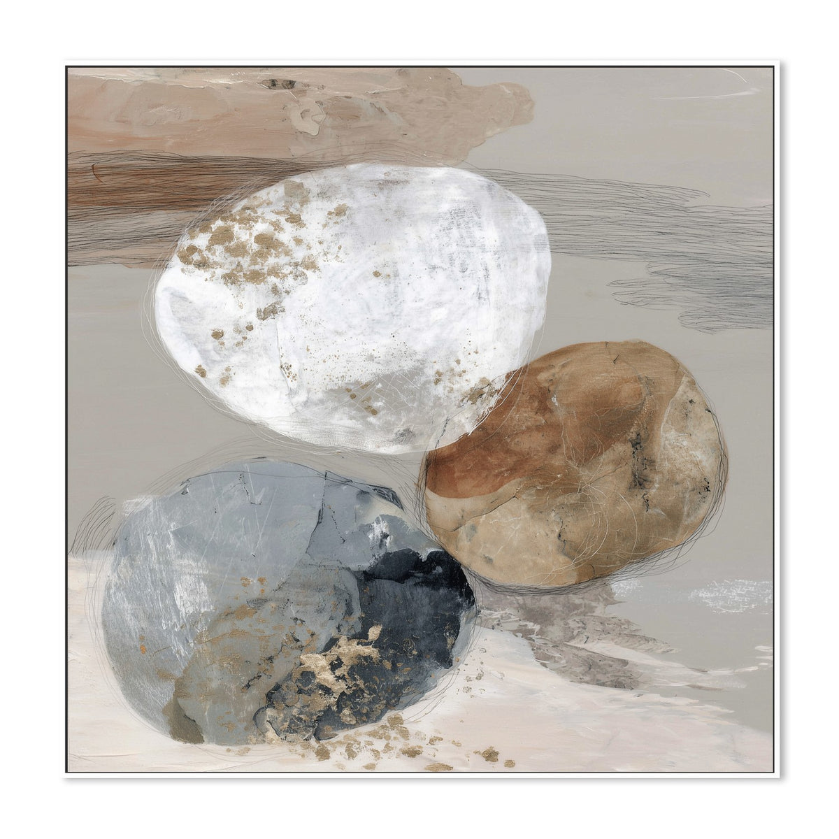 Slate Bone Stone Trio