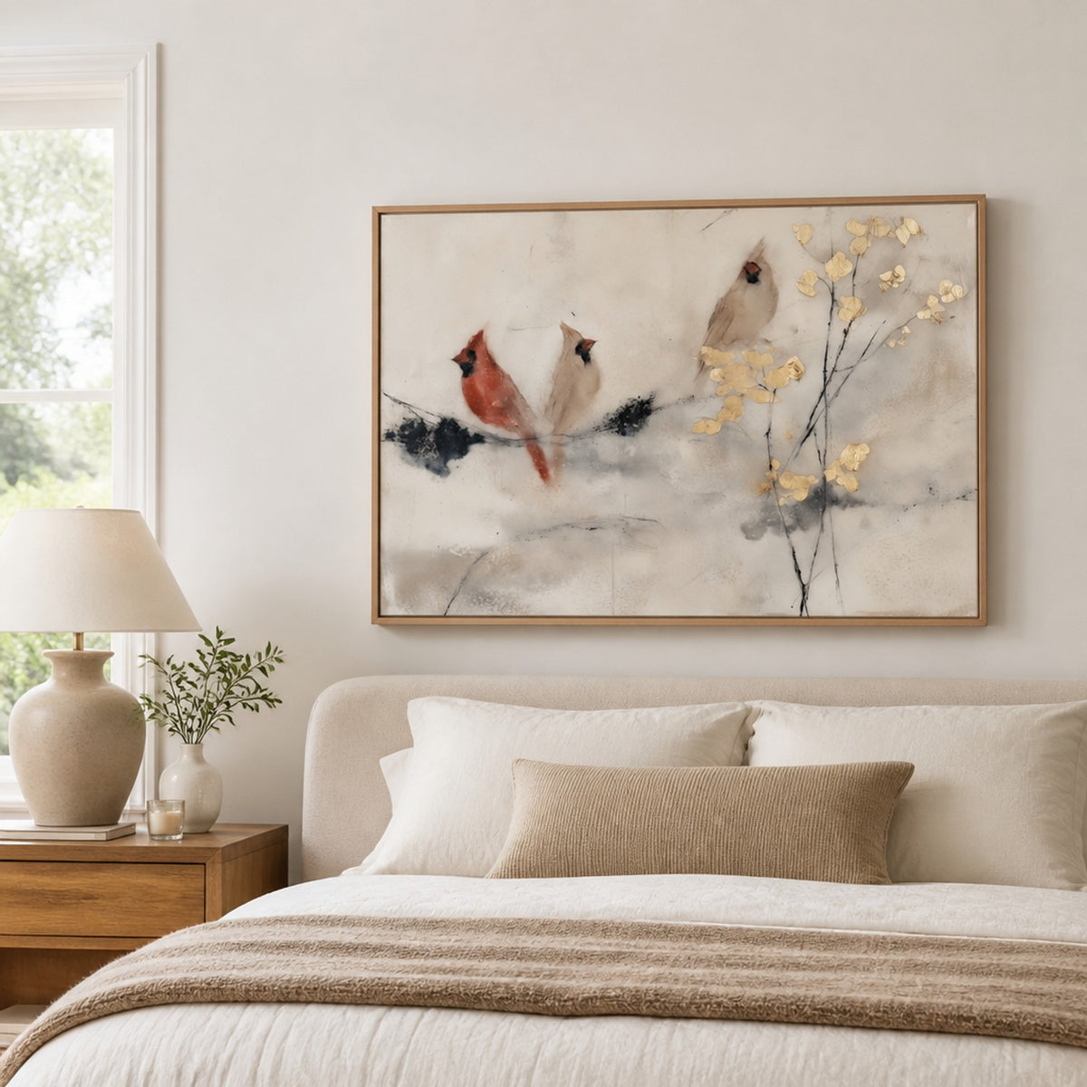 Red Cardinal Pair Branches