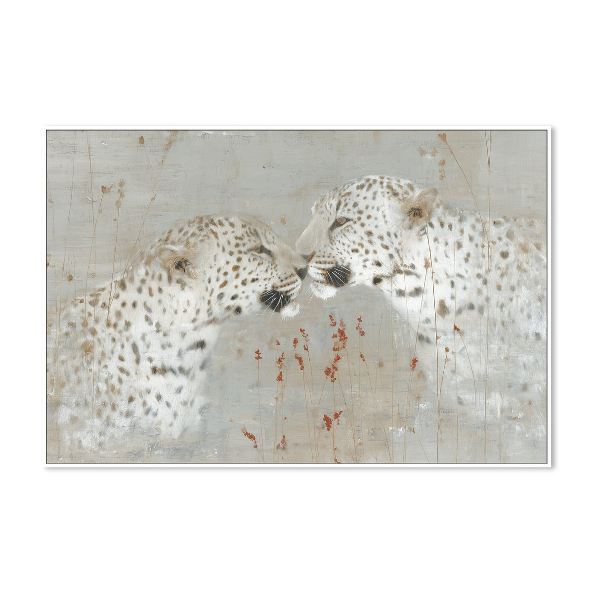 Leopard Pair Nuzzle
