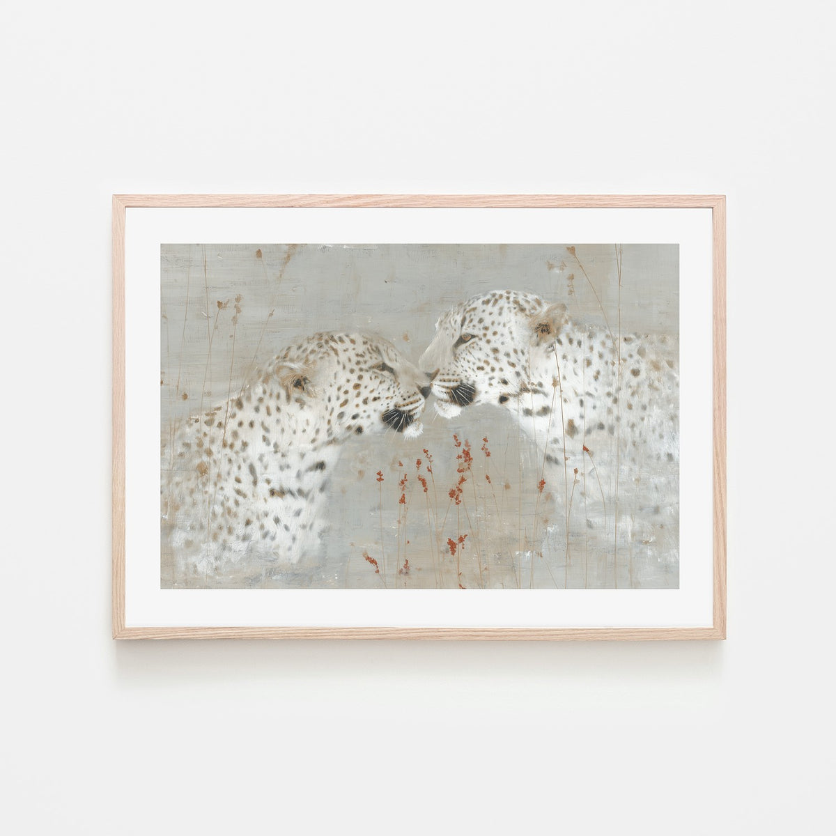 Leopard Pair Nuzzle