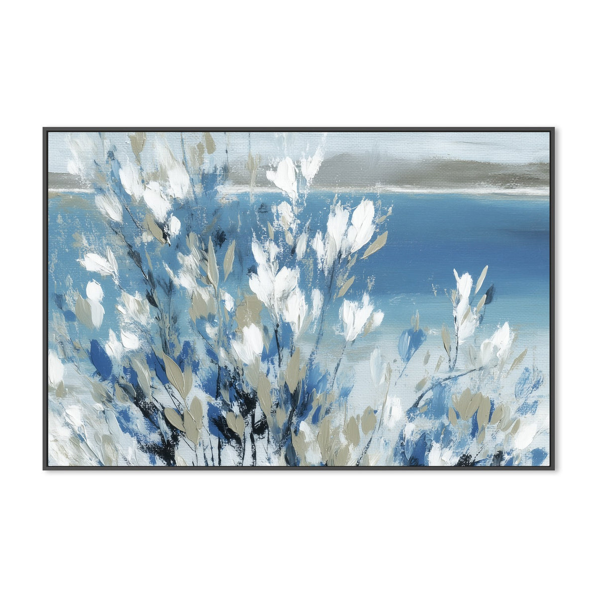 Magnolias Above Cobalt Water