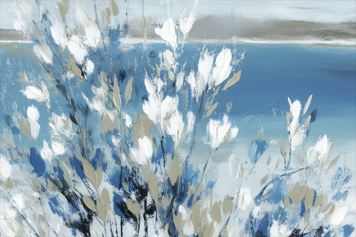 Magnolias Above Cobalt Water