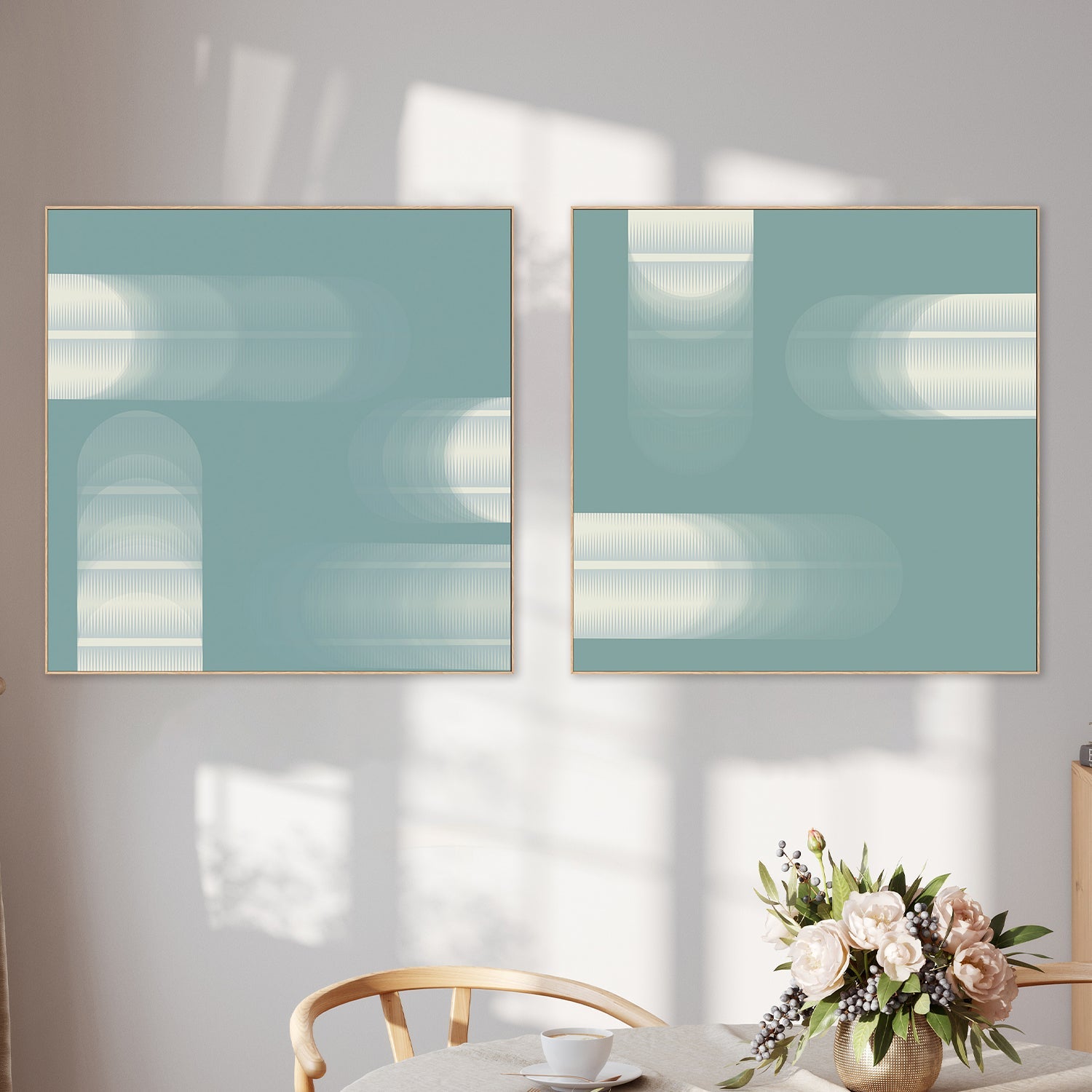 Blurred Motion, Style A & B, Set Of 2 , By JL Design