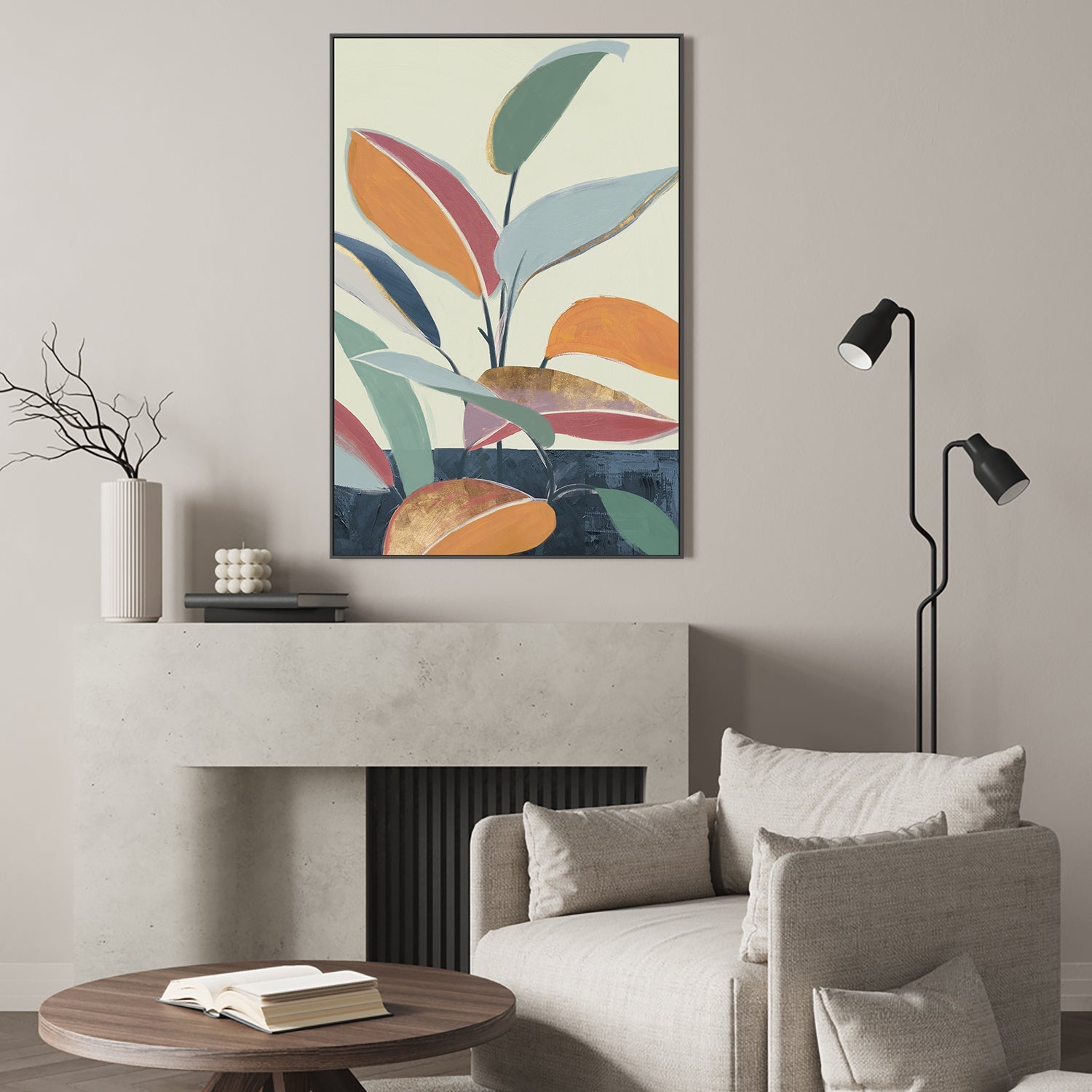 Colourful Orange Leaves, Style B