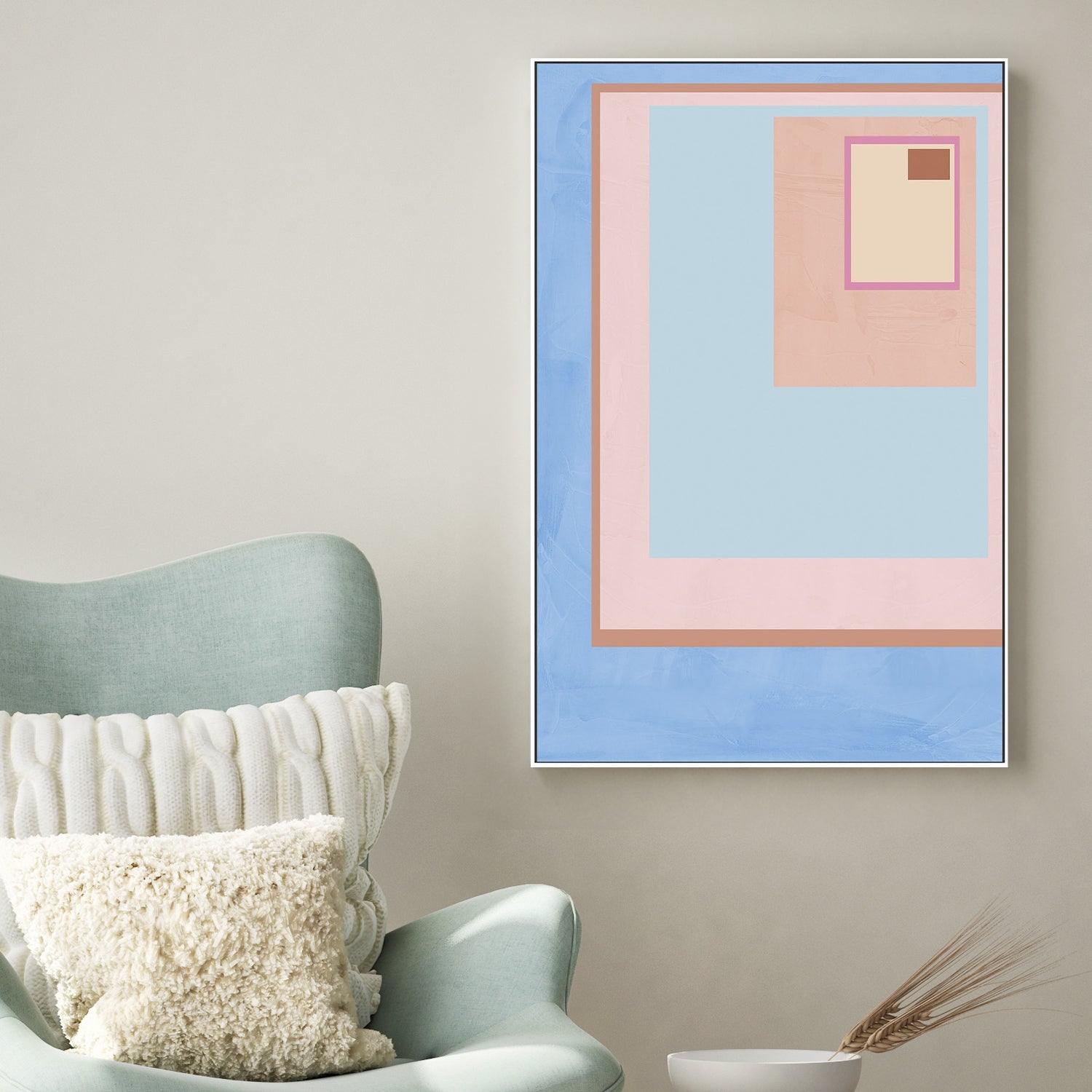 Pink Block Colour, Style B , By JL Design