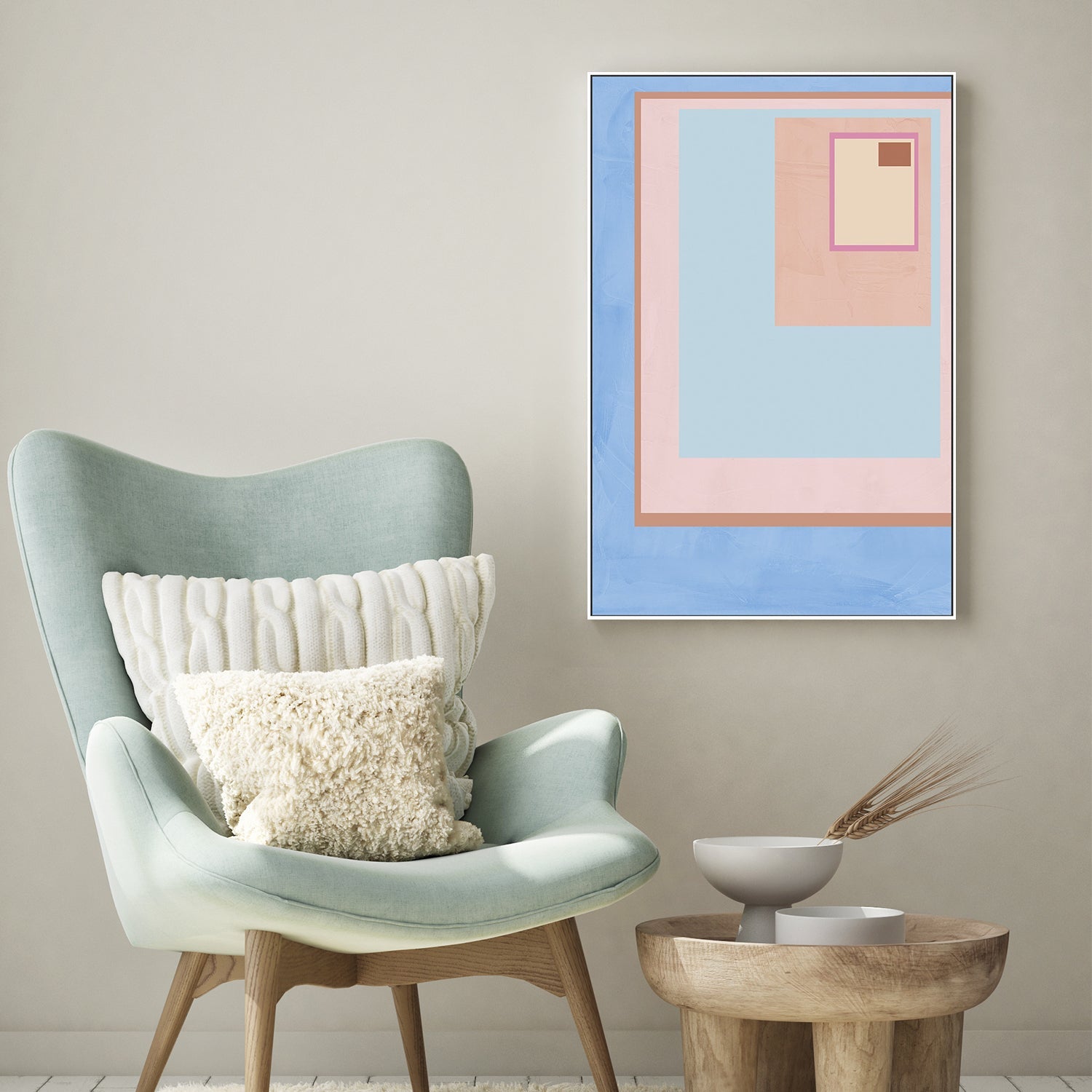 Pink Block Colour, Style B , By JL Design