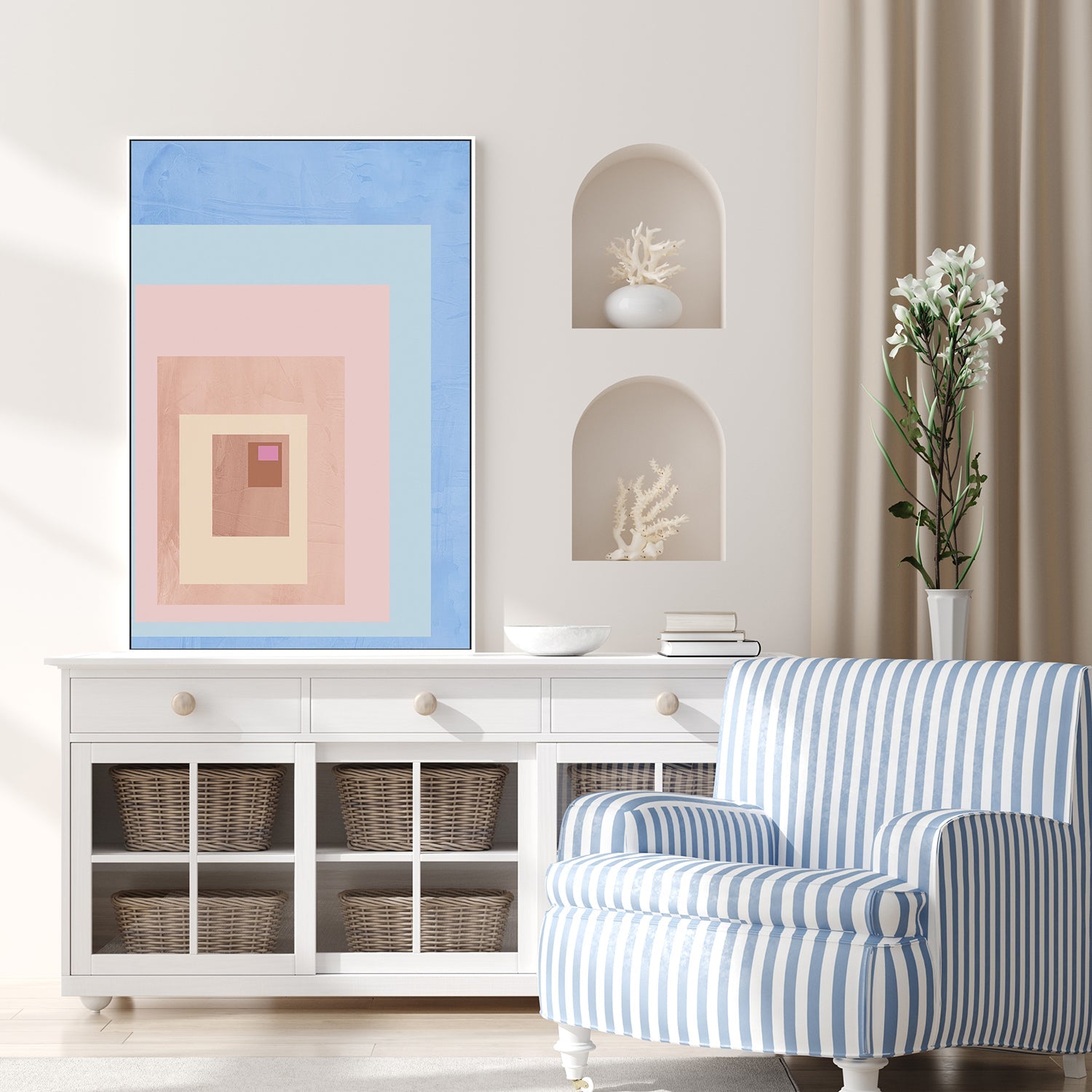 Pink Block Colour, Style A , By JL Design