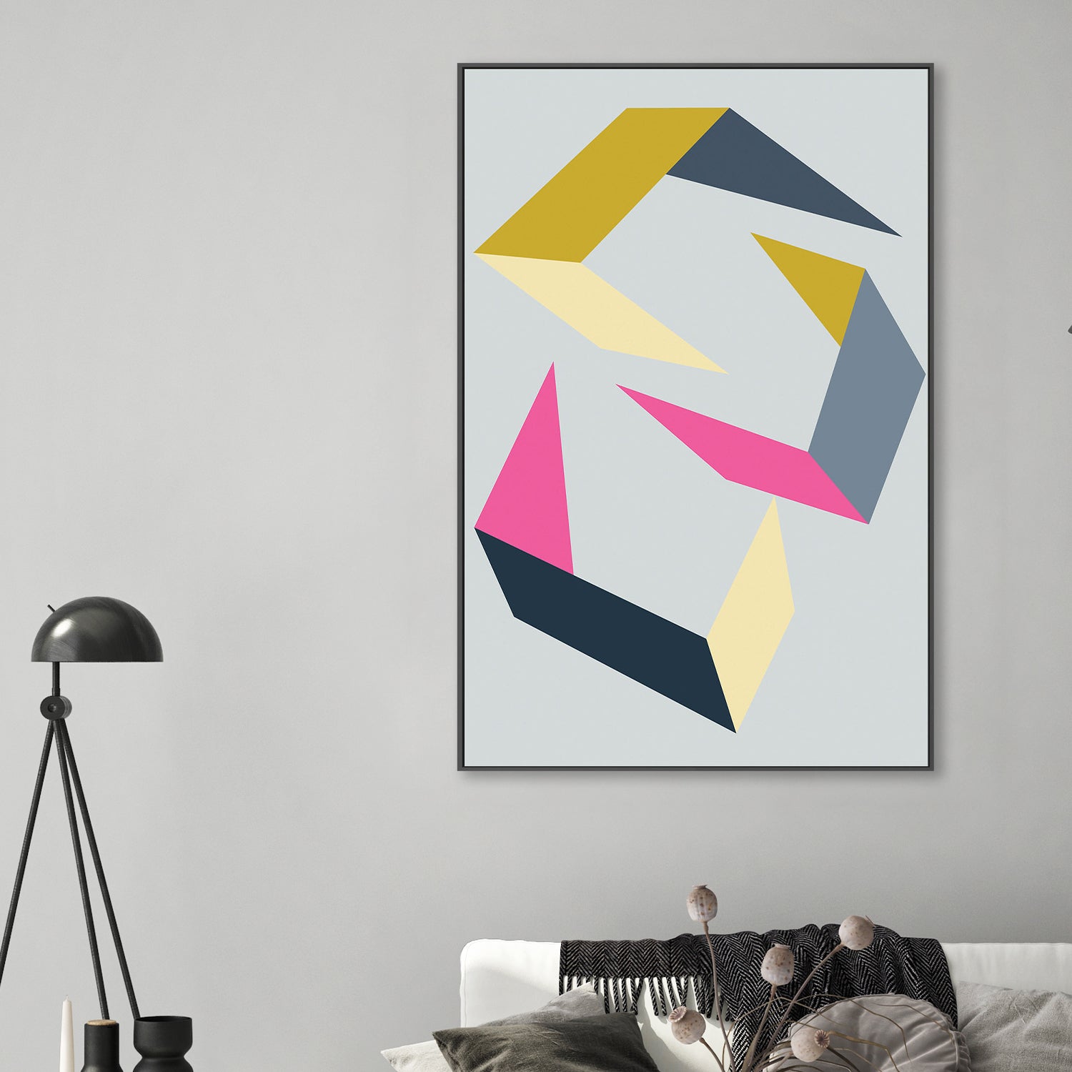 wall-art-print-canvas-poster-framed-Dancing Shapes-2